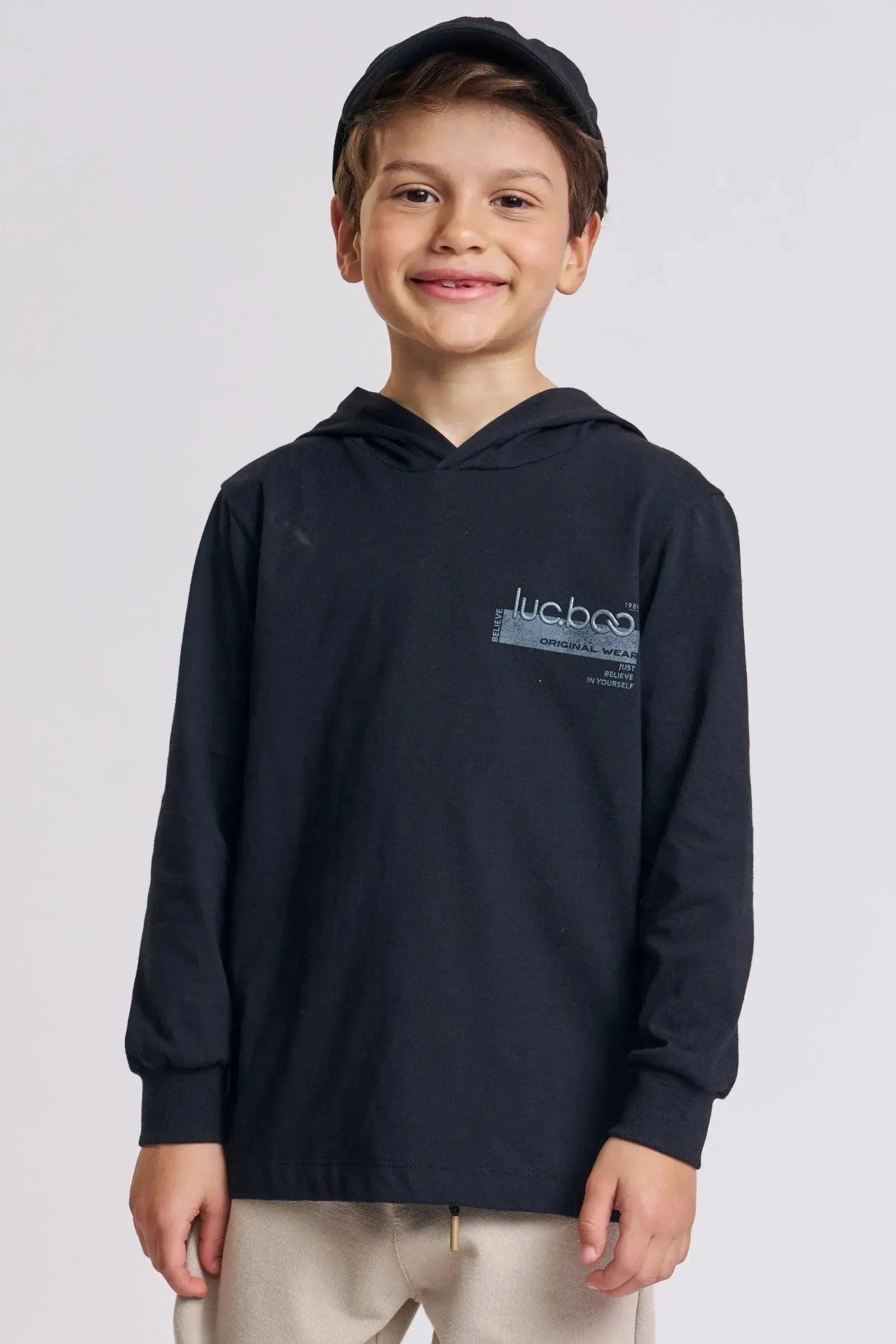 Camiseta em Meia Malha 89378 LucBoo Infantil Menino