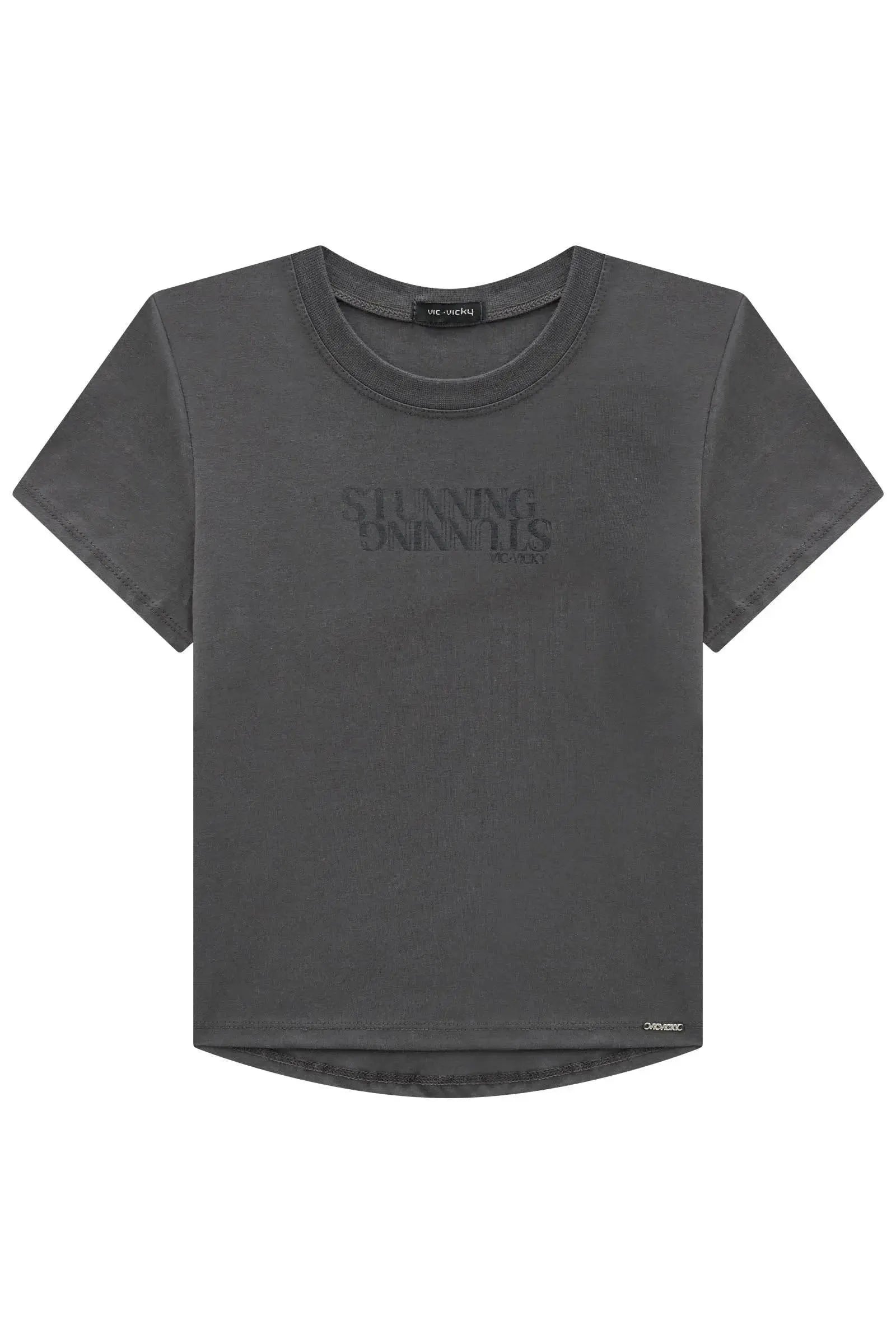 Camiseta em Meia Malha 89685 Vic&Vicky Teen Menina