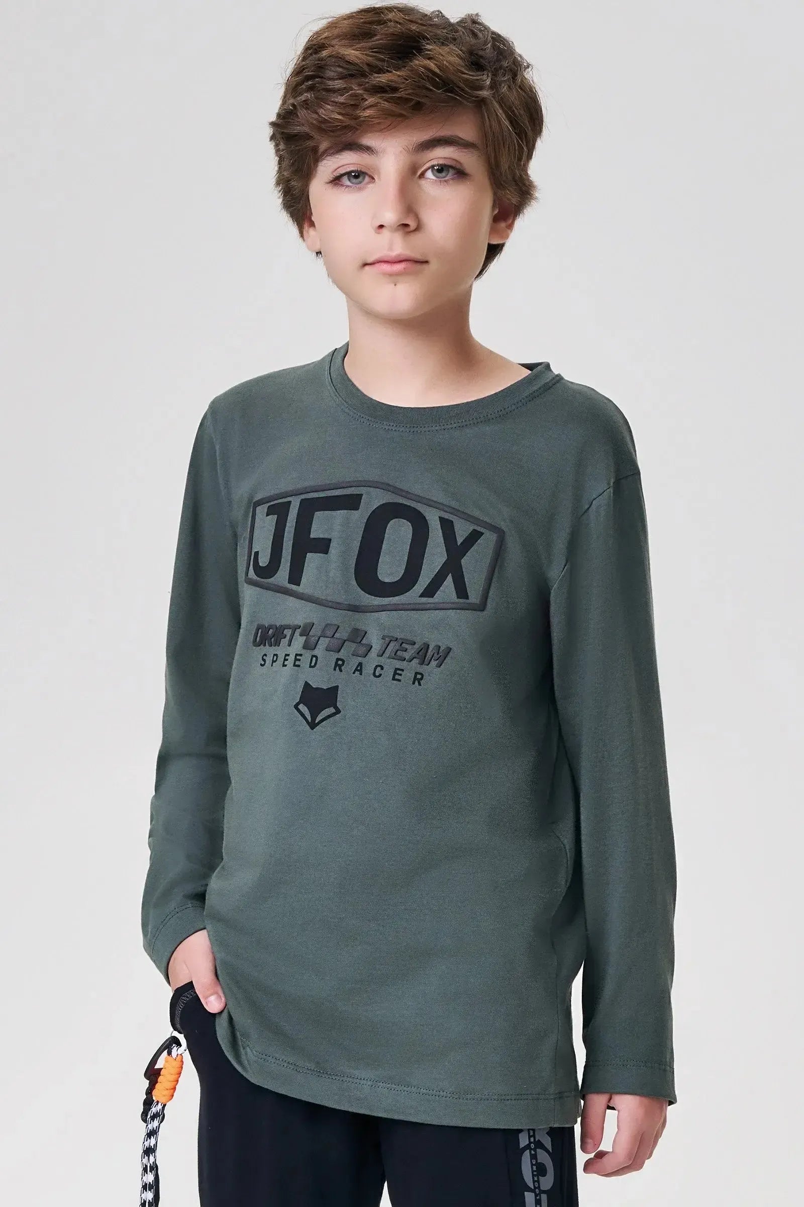 Camiseta em Meia Malha 90941 Johnny Fox Teen Menino