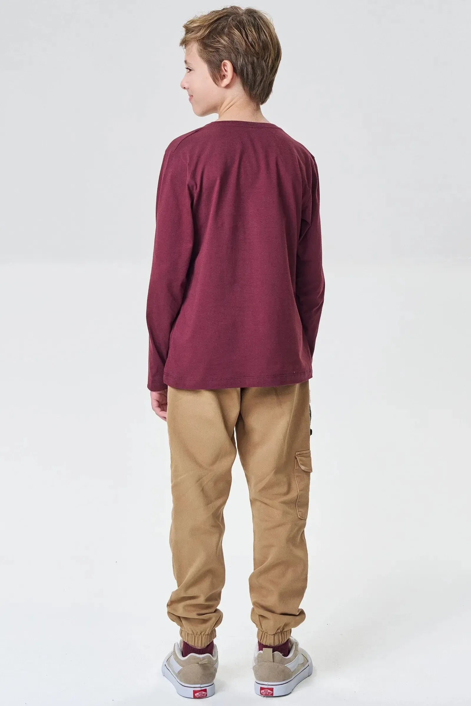 Camiseta em Meia Malha 92253 Johnny Fox Teen Menino