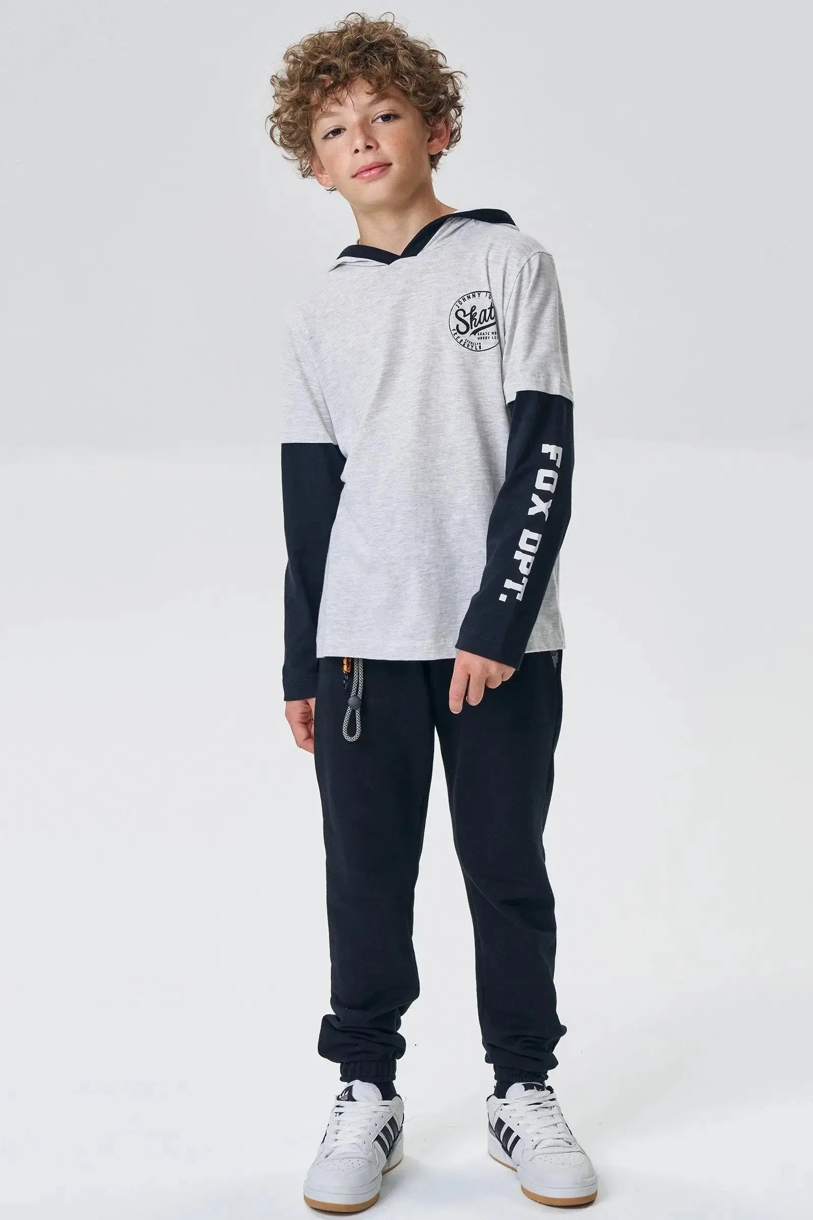 Camiseta em Meia Malha 92673 Johnny Fox Teen Menino