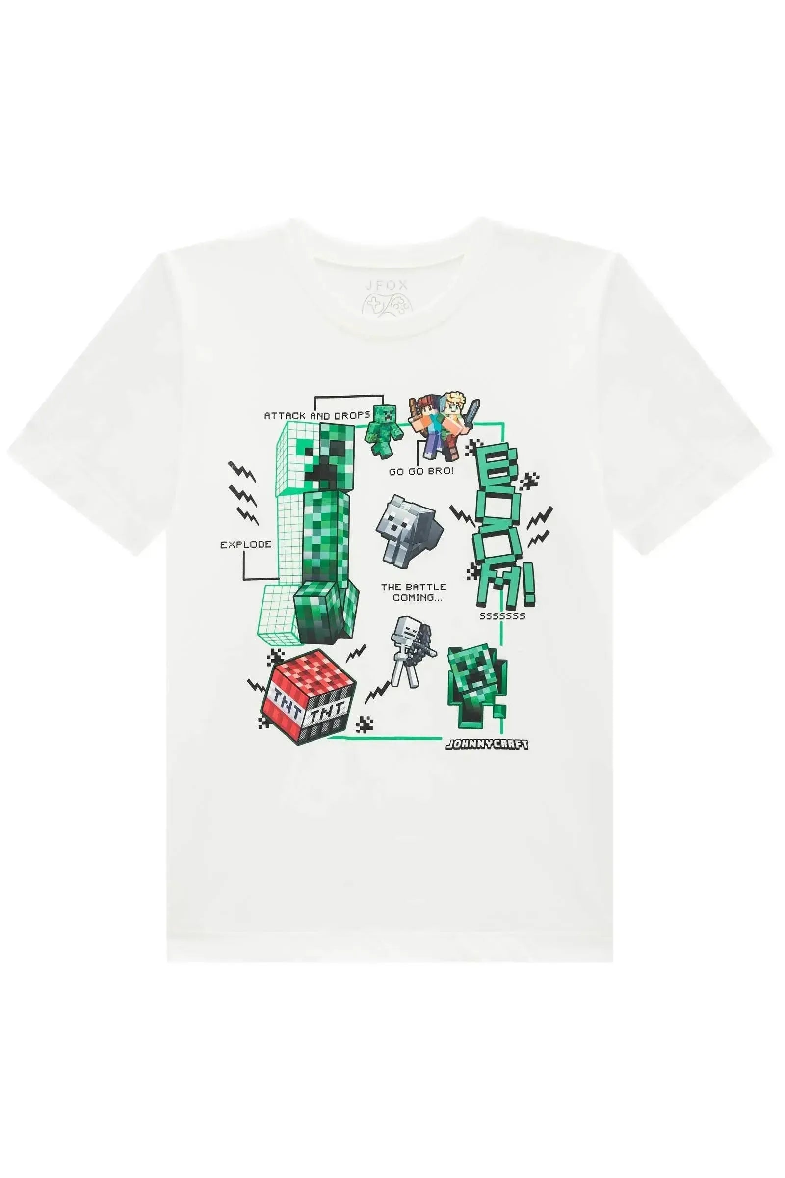 Camiseta em Meia Malha 94300 Johnny Fox Teen Menino