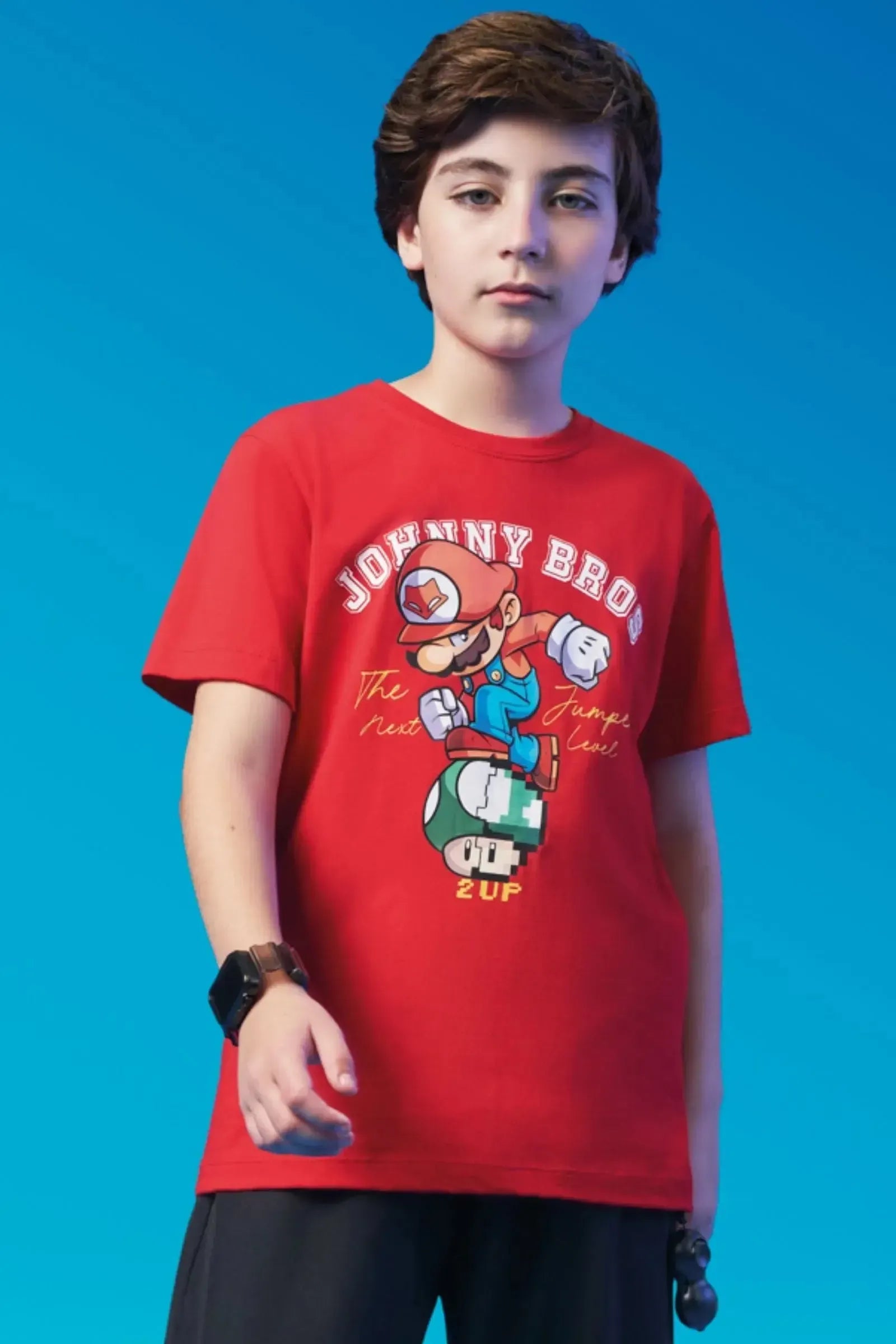 Camiseta em Meia Malha 94301 Johnny Fox Teen Menino