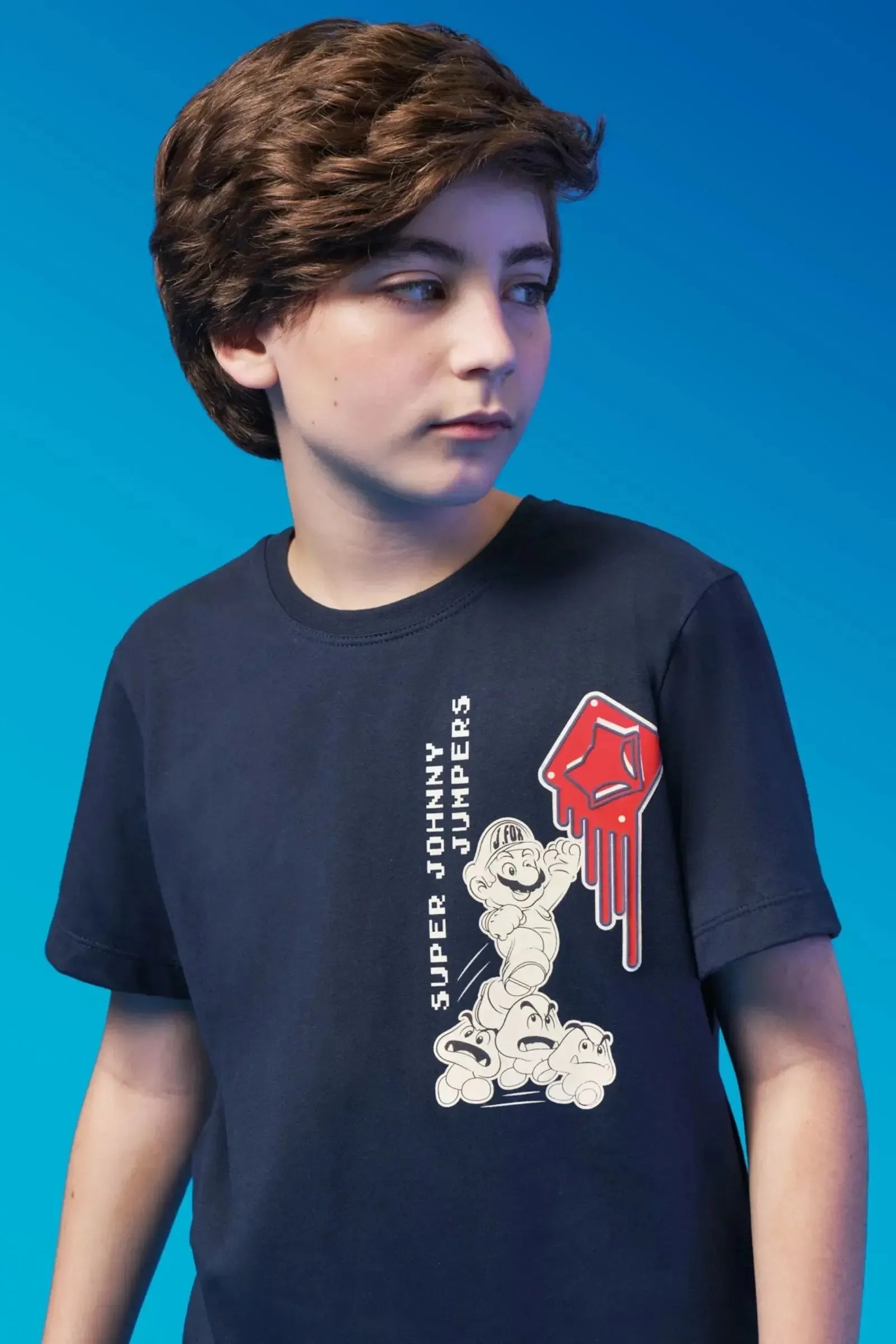 Camiseta em Meia Malha 94302 Johnny Fox Teen Menino