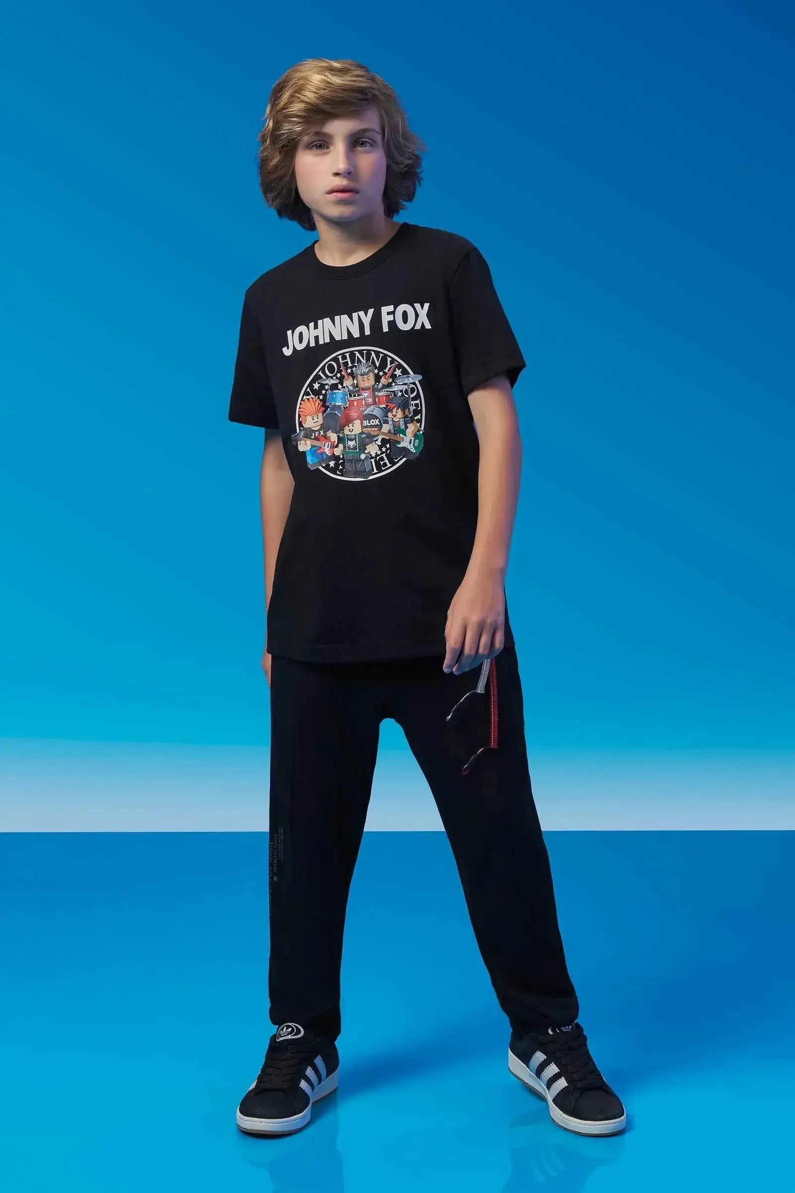 Camiseta em Meia Malha 94304 Johnny Fox Teen Menino