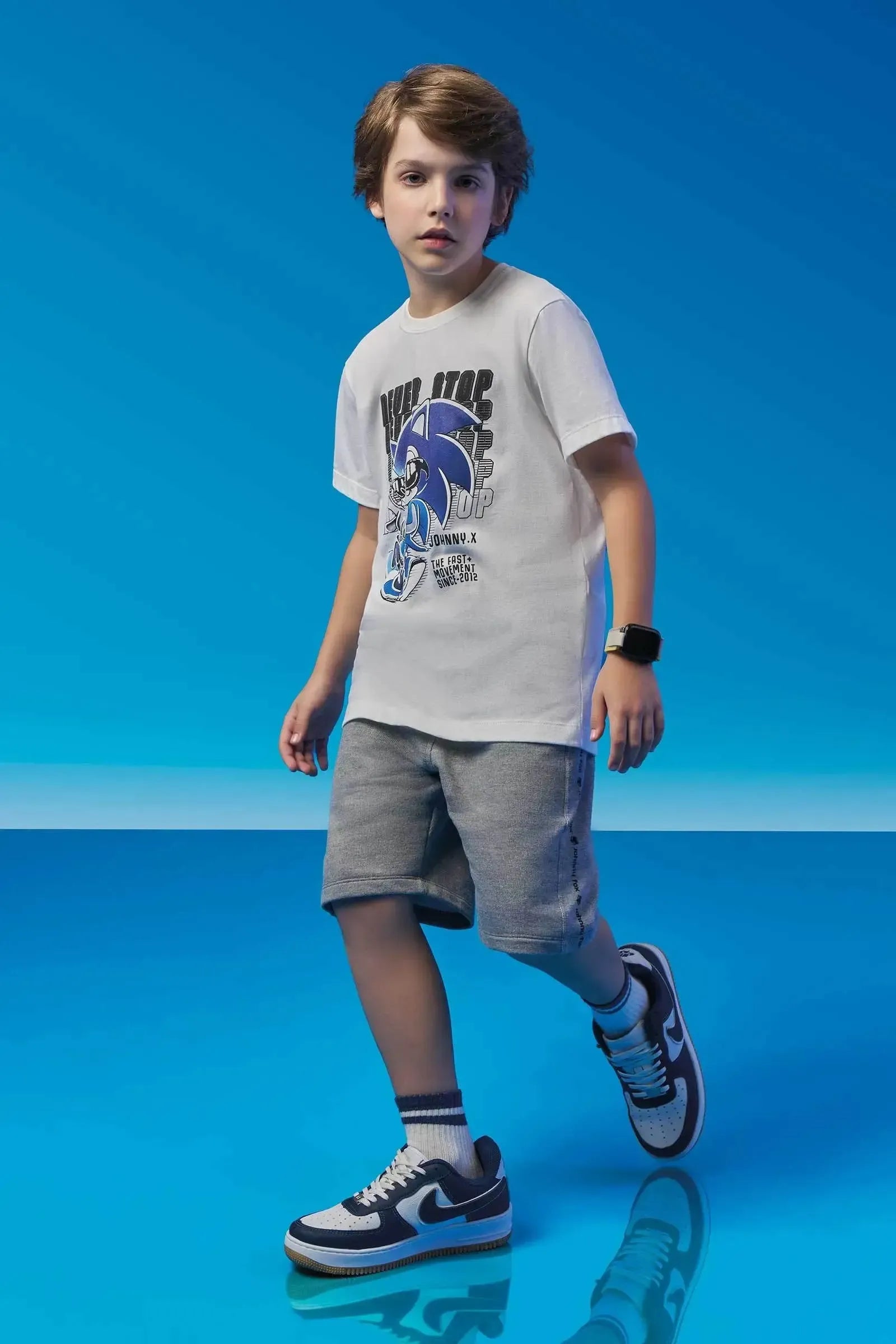 Camiseta em Meia Malha 94326 Johnny Fox Teen Menino