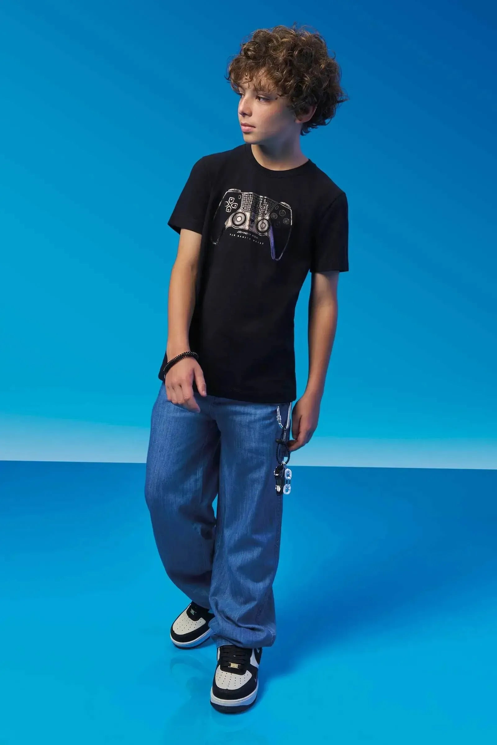 Camiseta em Meia Malha 94339 Johnny Fox Teen Menino