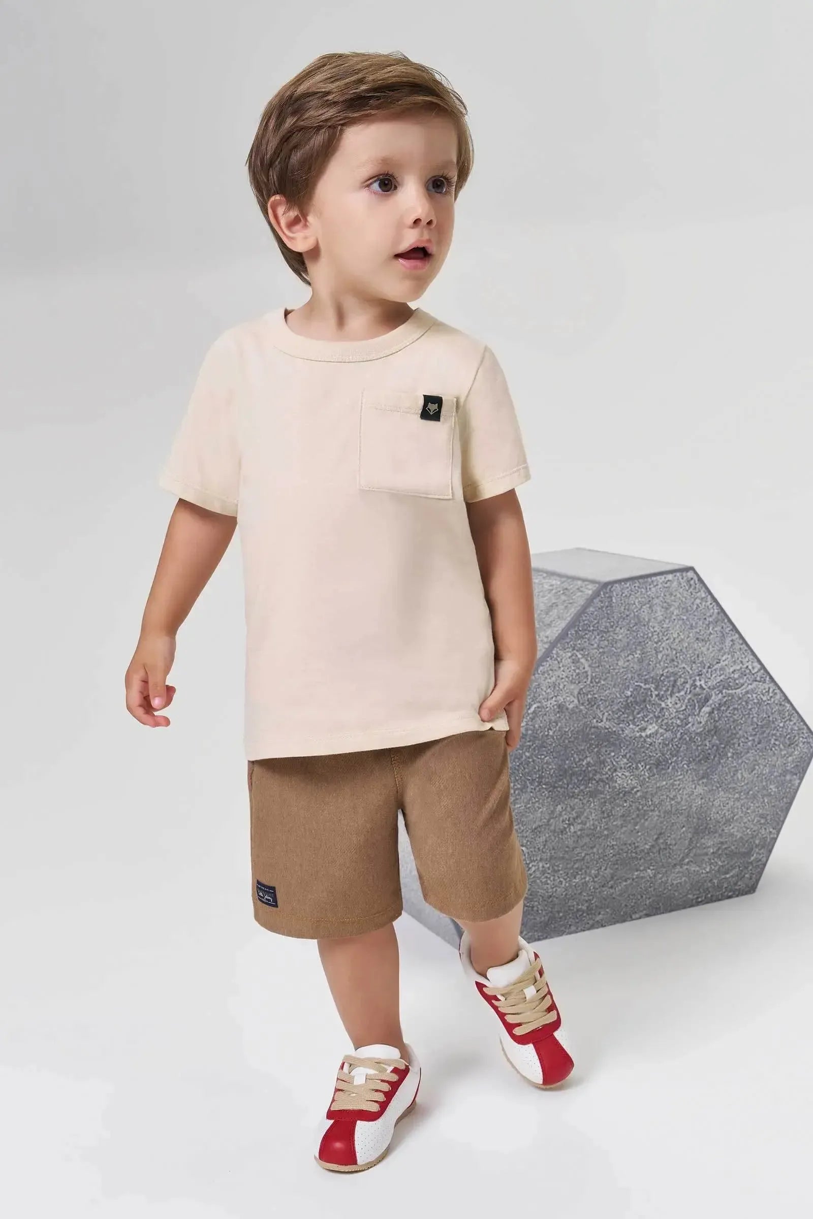 Camiseta em Meia Malha 94862 Johnny Fox Teen Menino