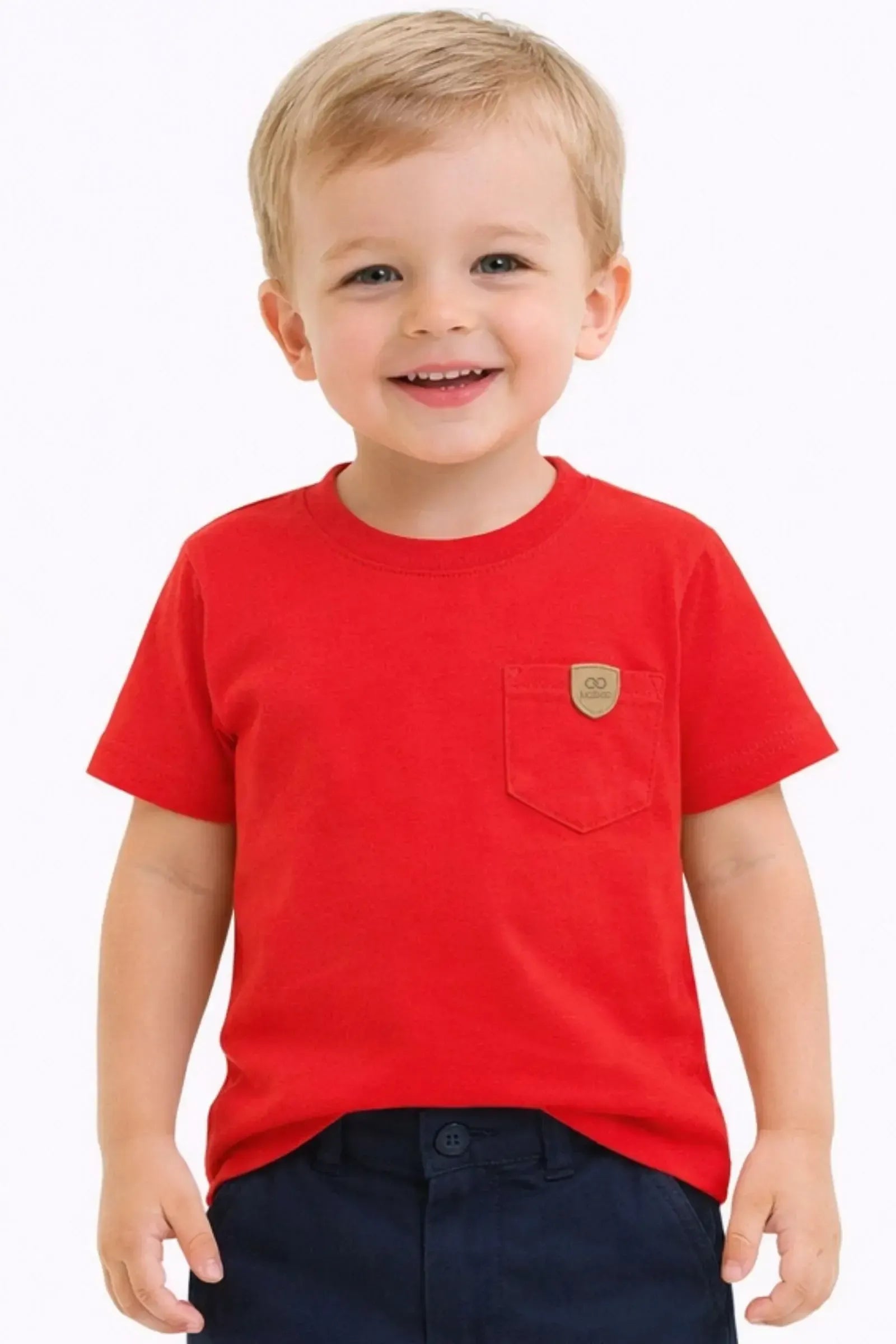 Camiseta em Meia Malha 95037 LucBoo Infantil Menino