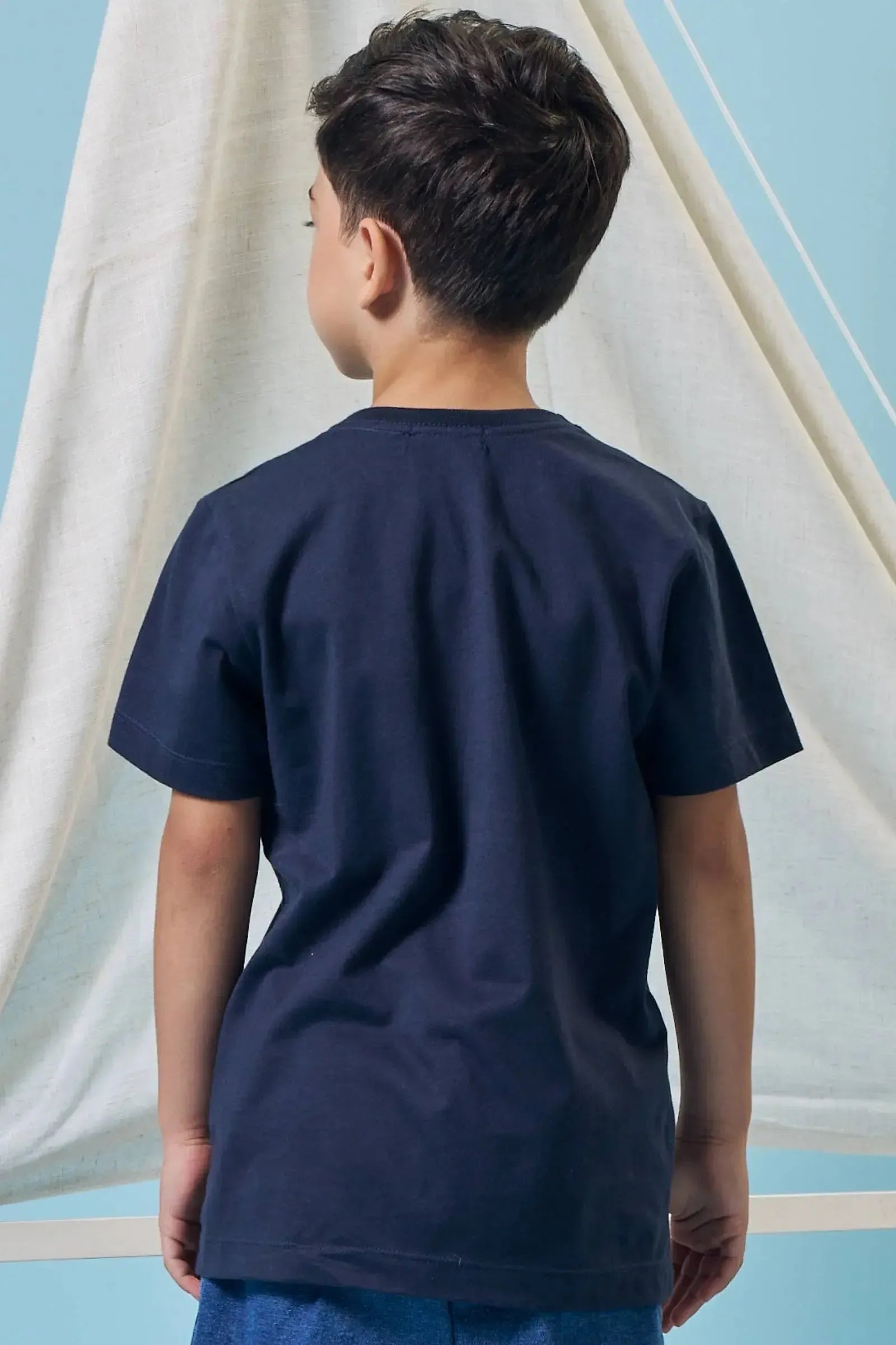 Camiseta em Meia Malha 95399 LucBoo Infantil Menino