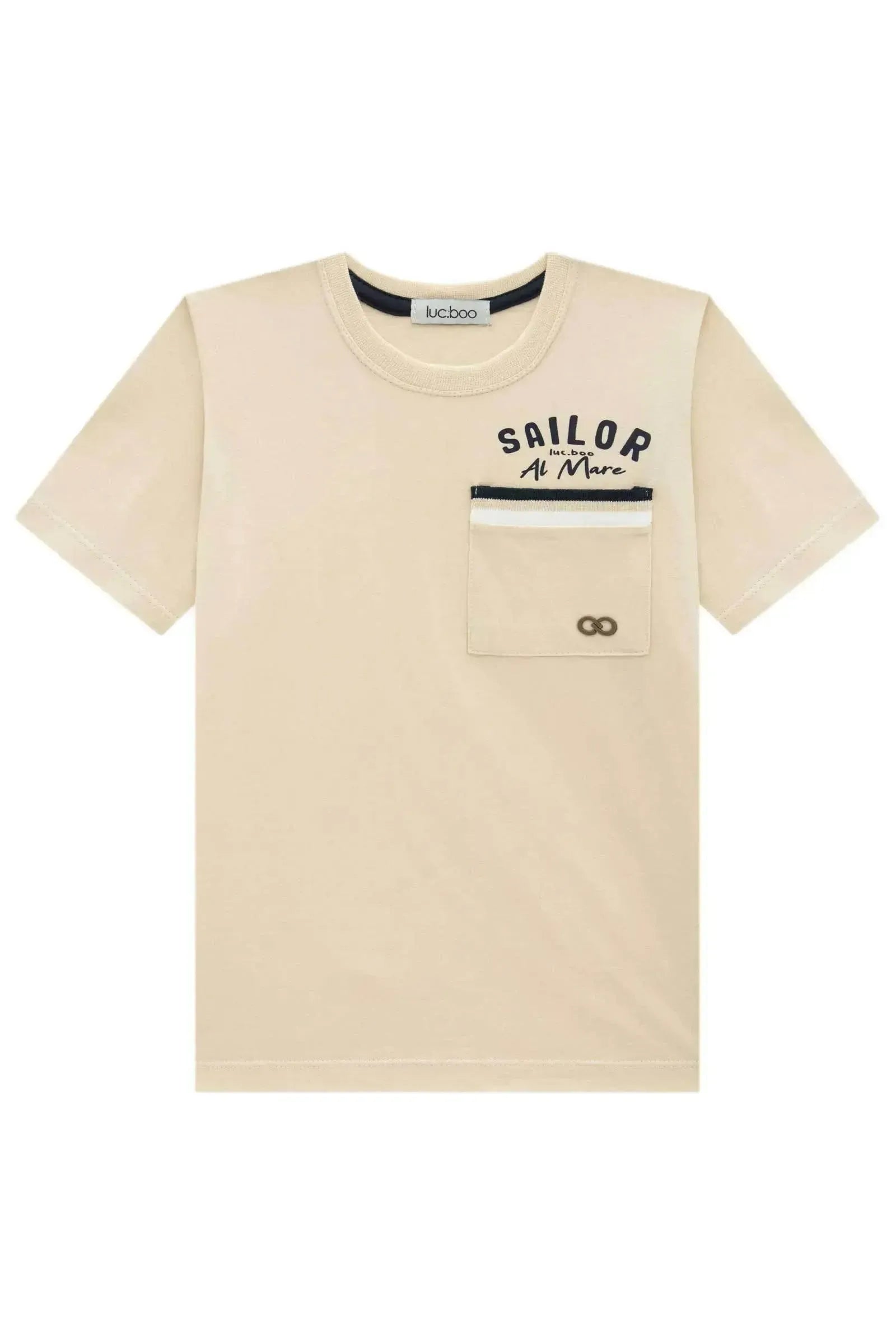 Camiseta em Meia Malha 95399 LucBoo Infantil Menino
