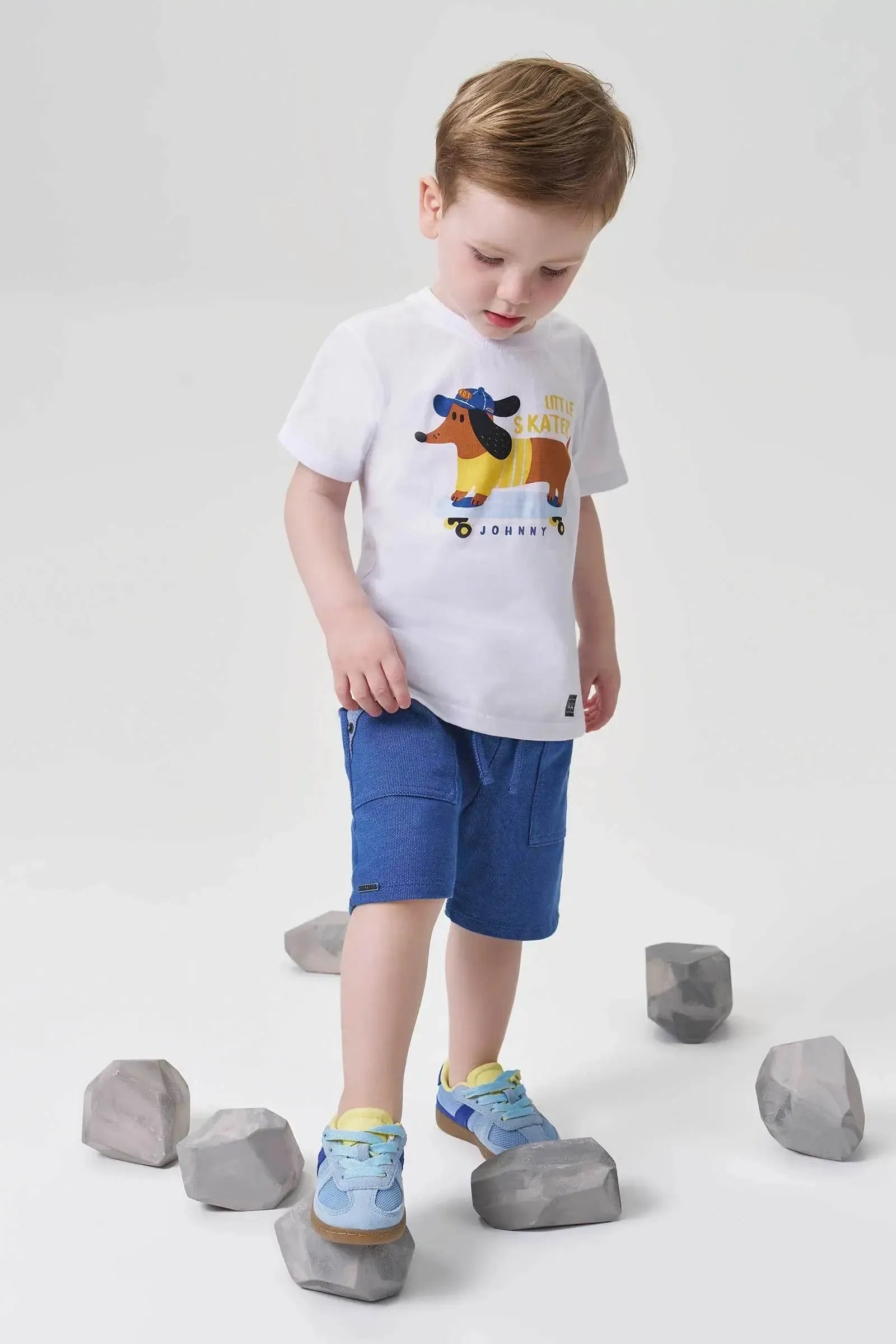Camiseta em Meia Malha 95428 Johnny Fox Teen Menino
