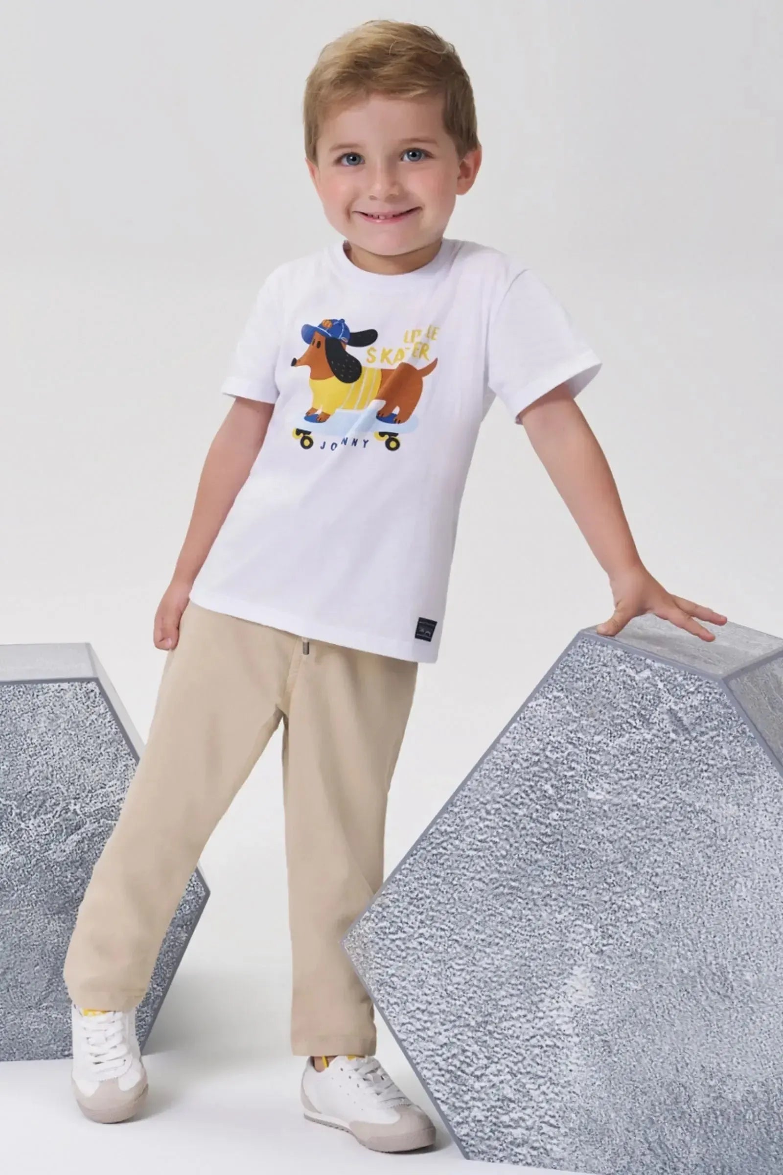 Camiseta em Meia Malha 95428 Johnny Fox Teen Menino