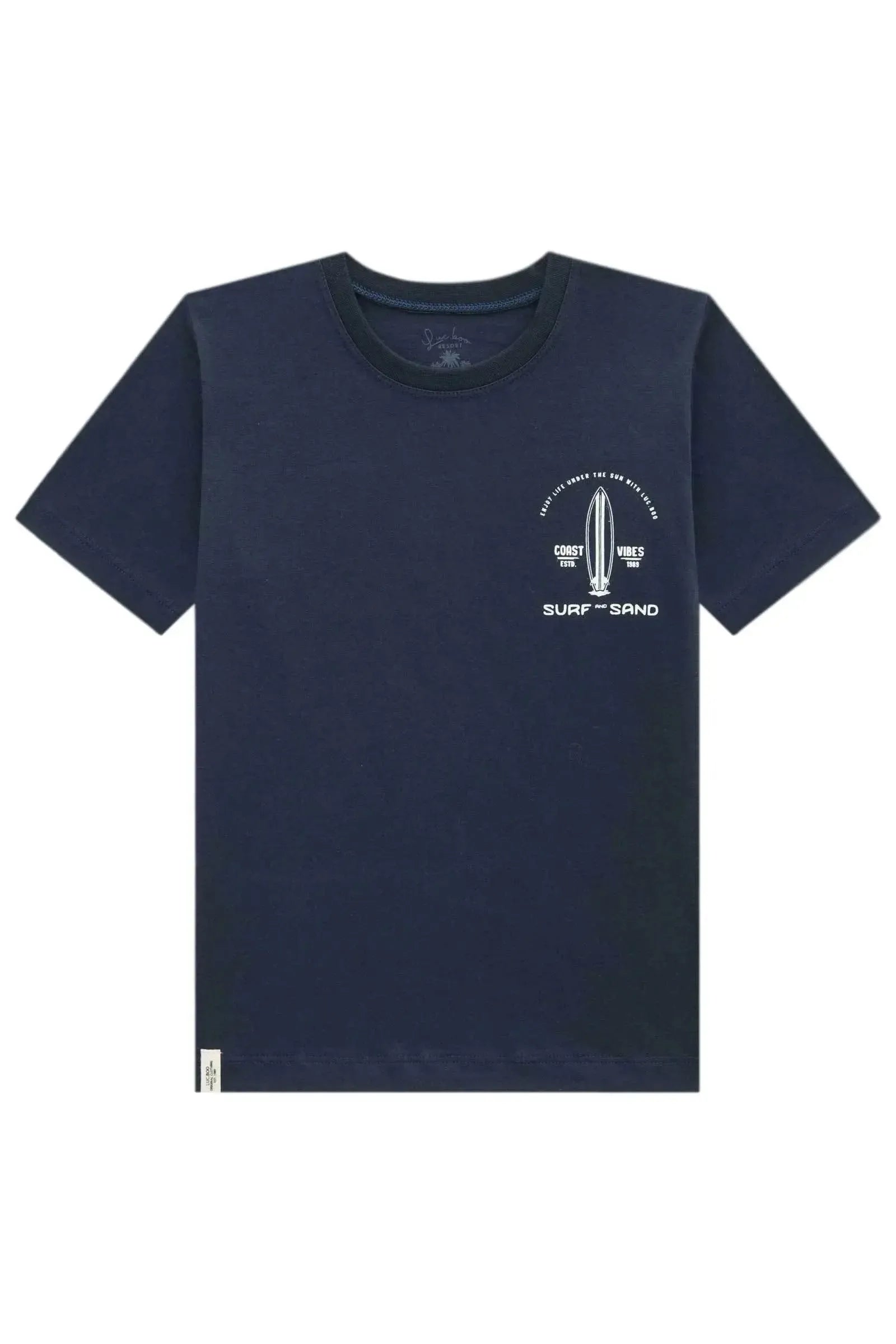 Camiseta em Meia Malha 95661 LucBoo Infantil Menino