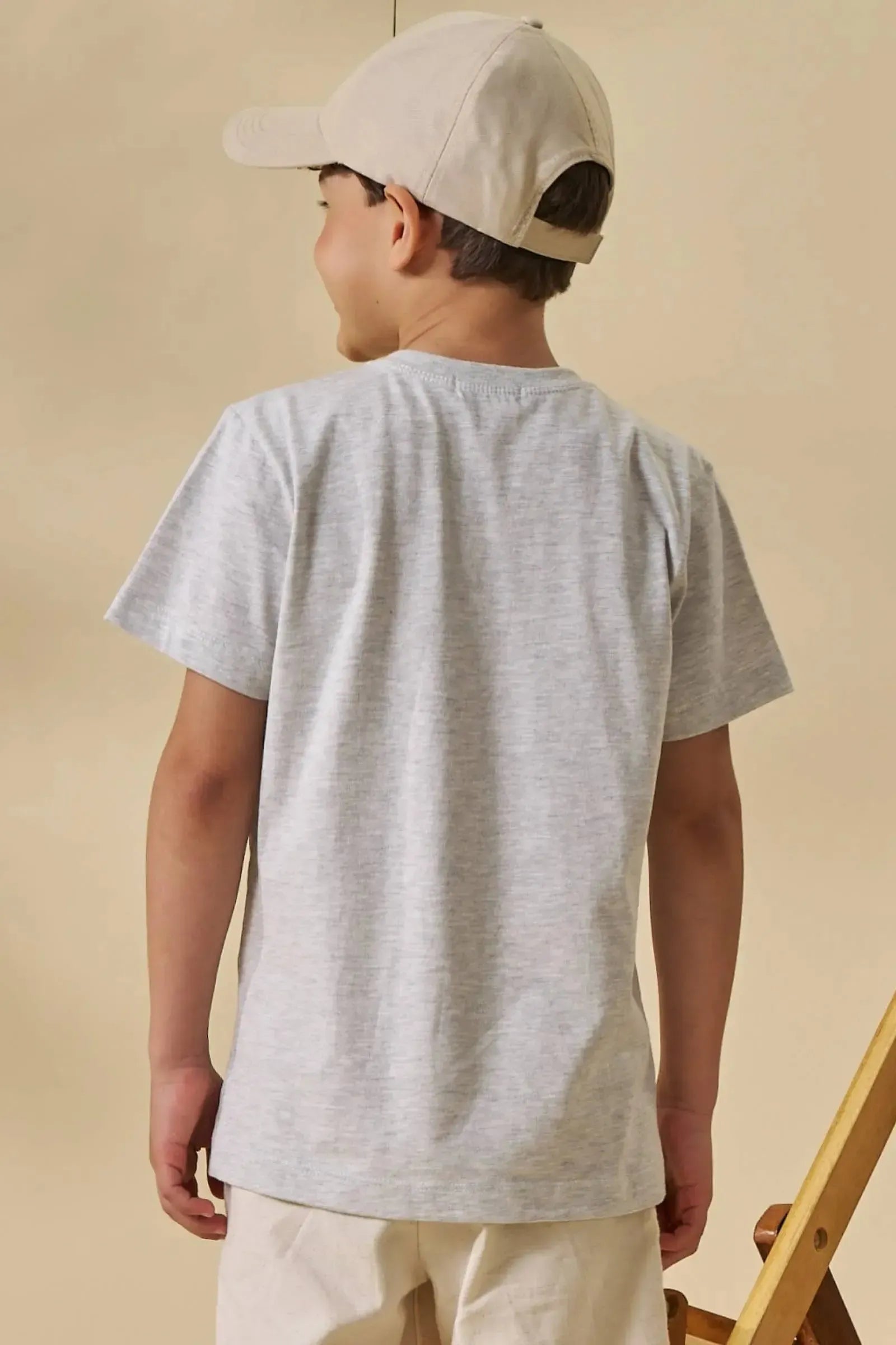 Camiseta em Meia Malha 95673 LucBoo Infantil Menino