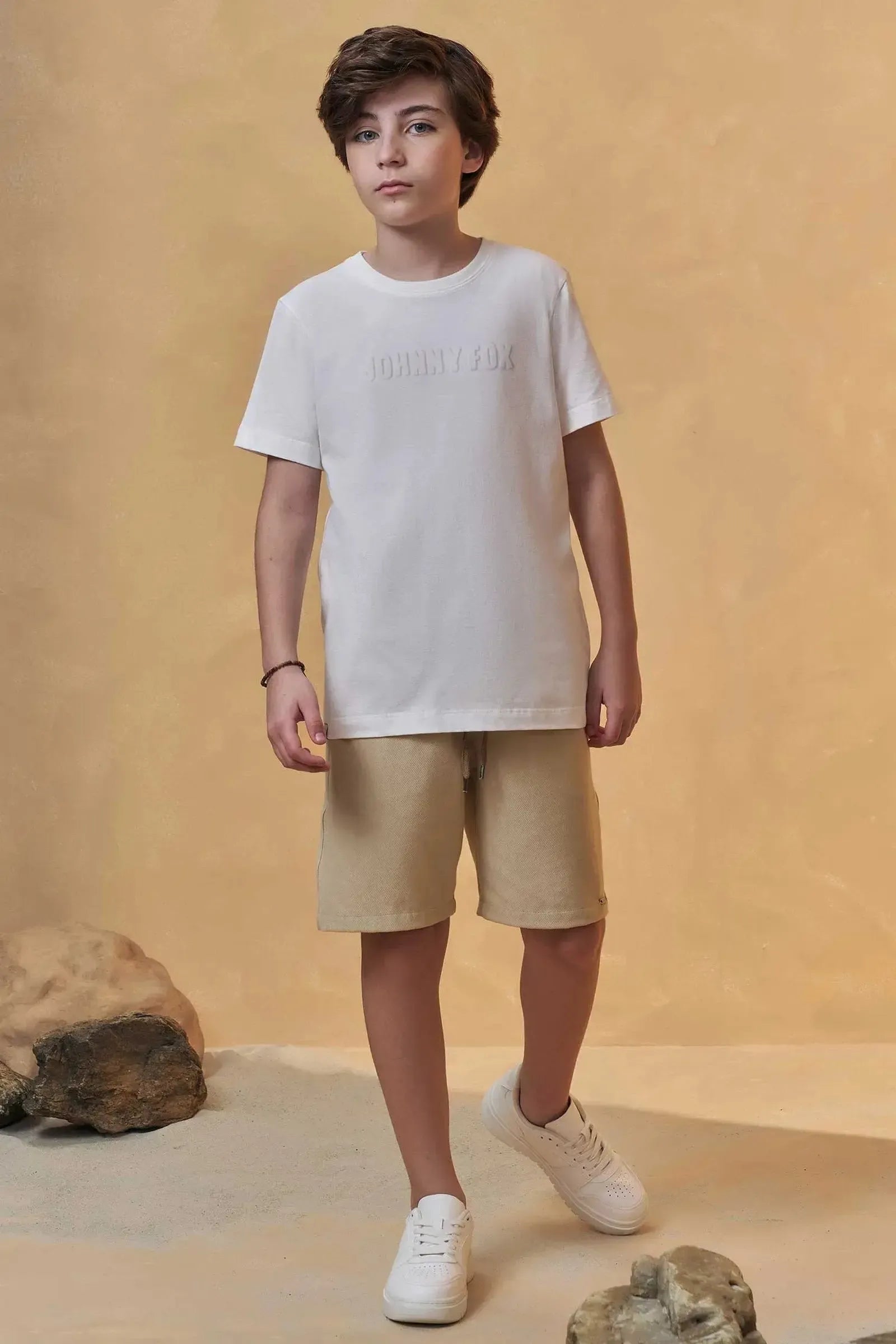 Camiseta em Meia Malha 95773 Johnny Fox Teen Menino