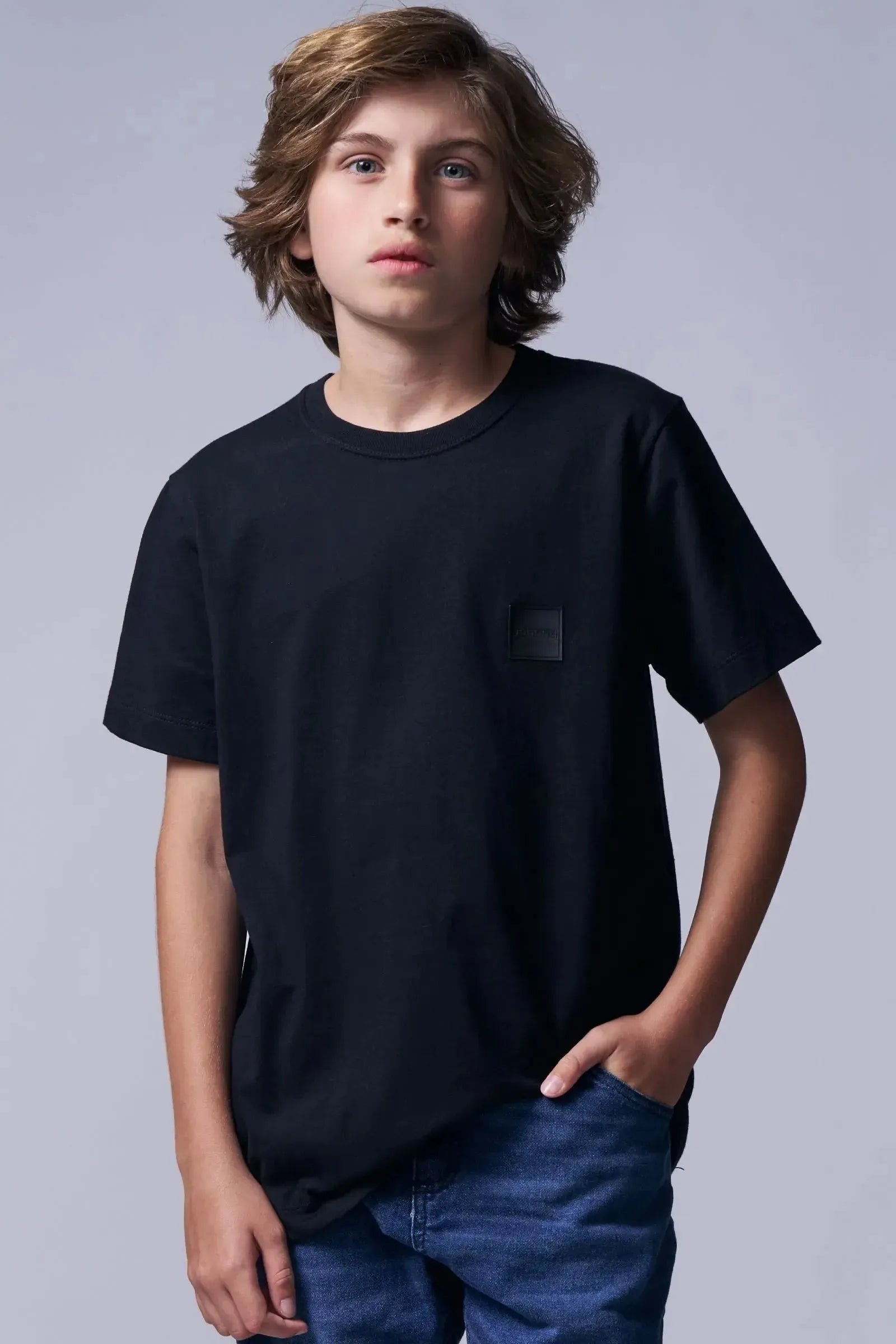 Camiseta em Meia Malha 96012 Johnny Fox Teen Menino