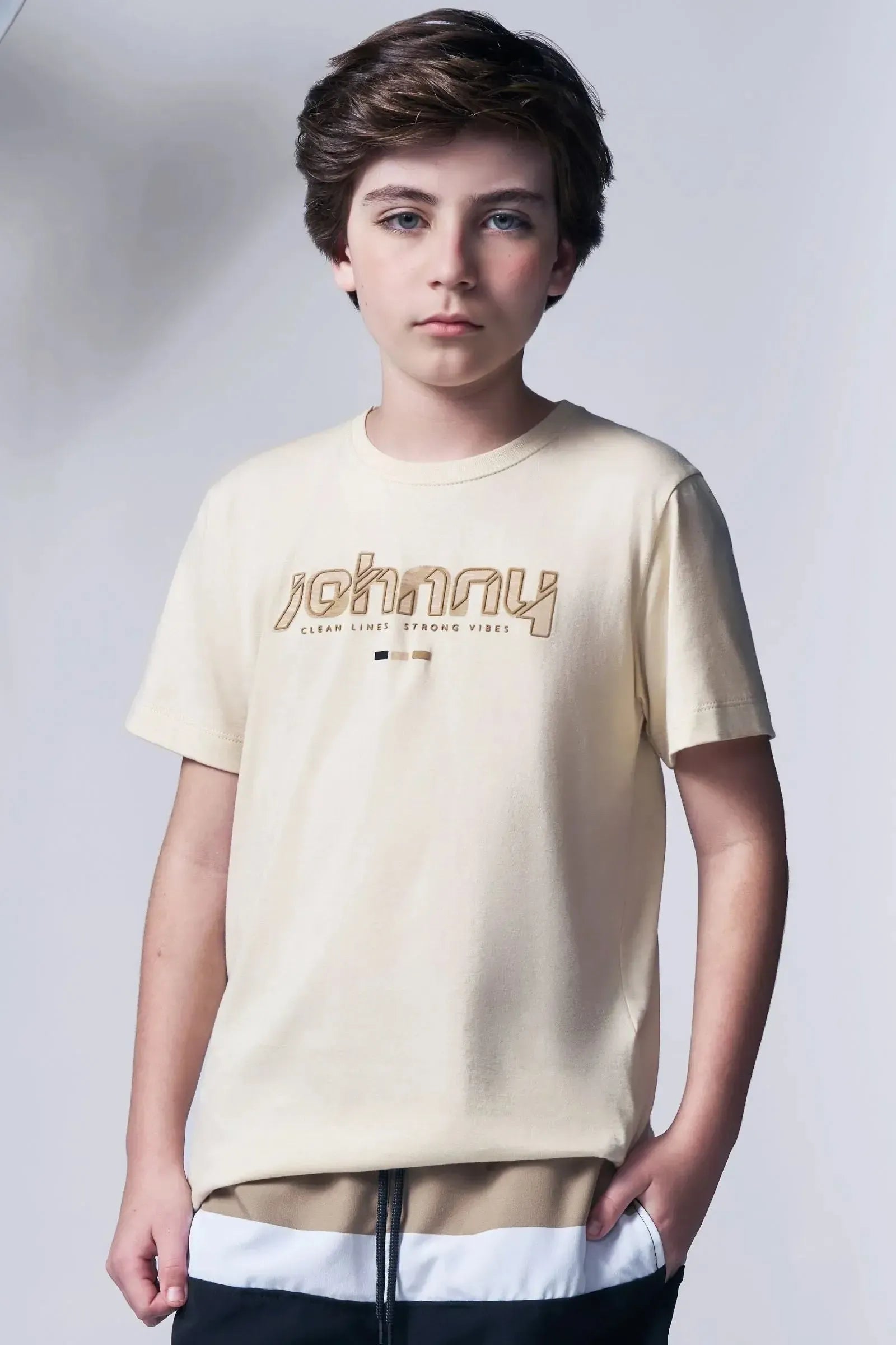 Camiseta em Meia Malha 96016 Johnny Fox Teen Menino
