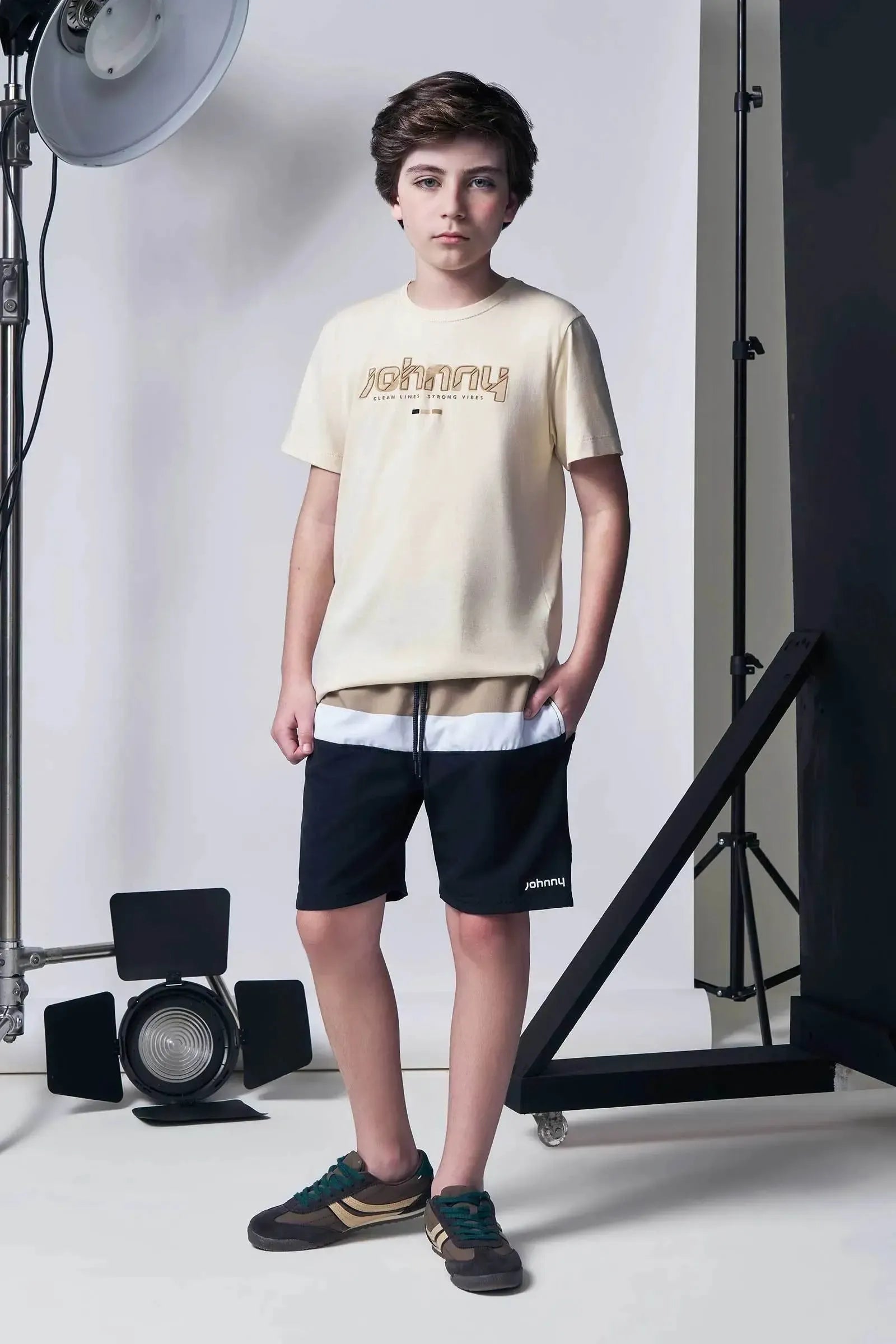 Camiseta em Meia Malha 96016 Johnny Fox Teen Menino