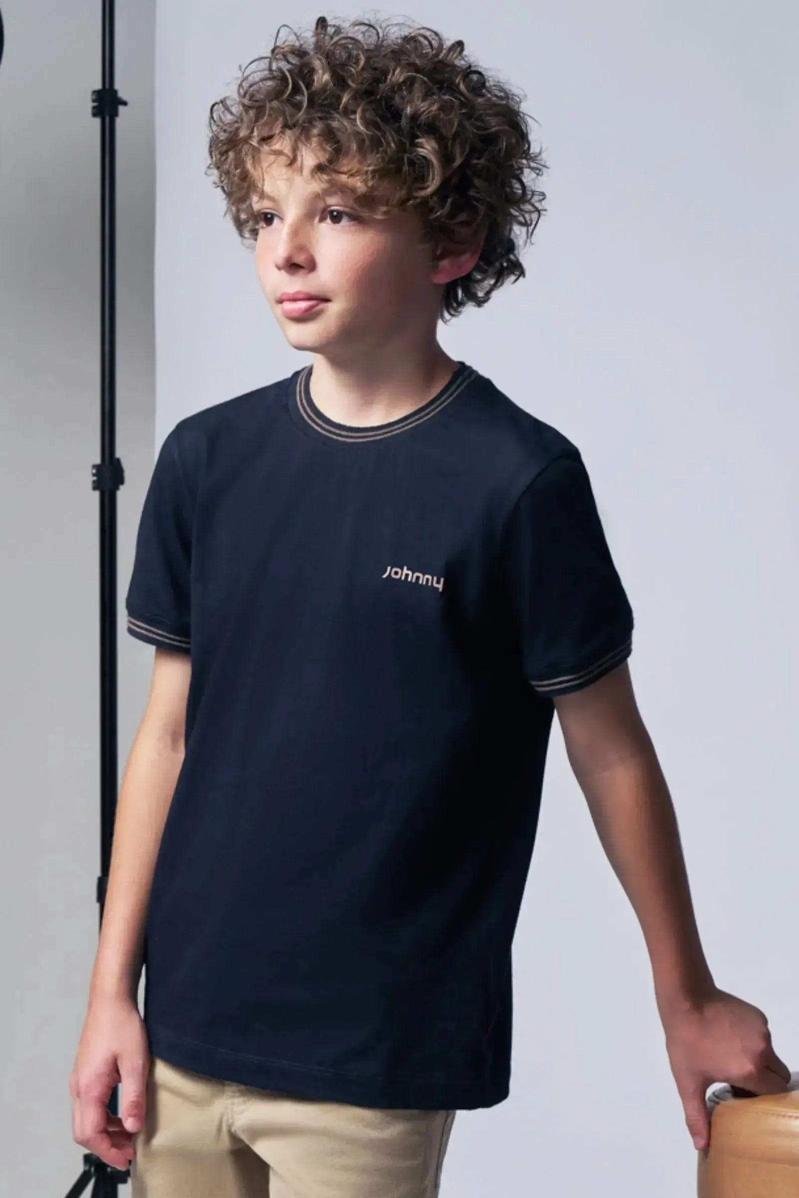 Camiseta em Meia Malha 96030 Johnny Fox Teen Menino