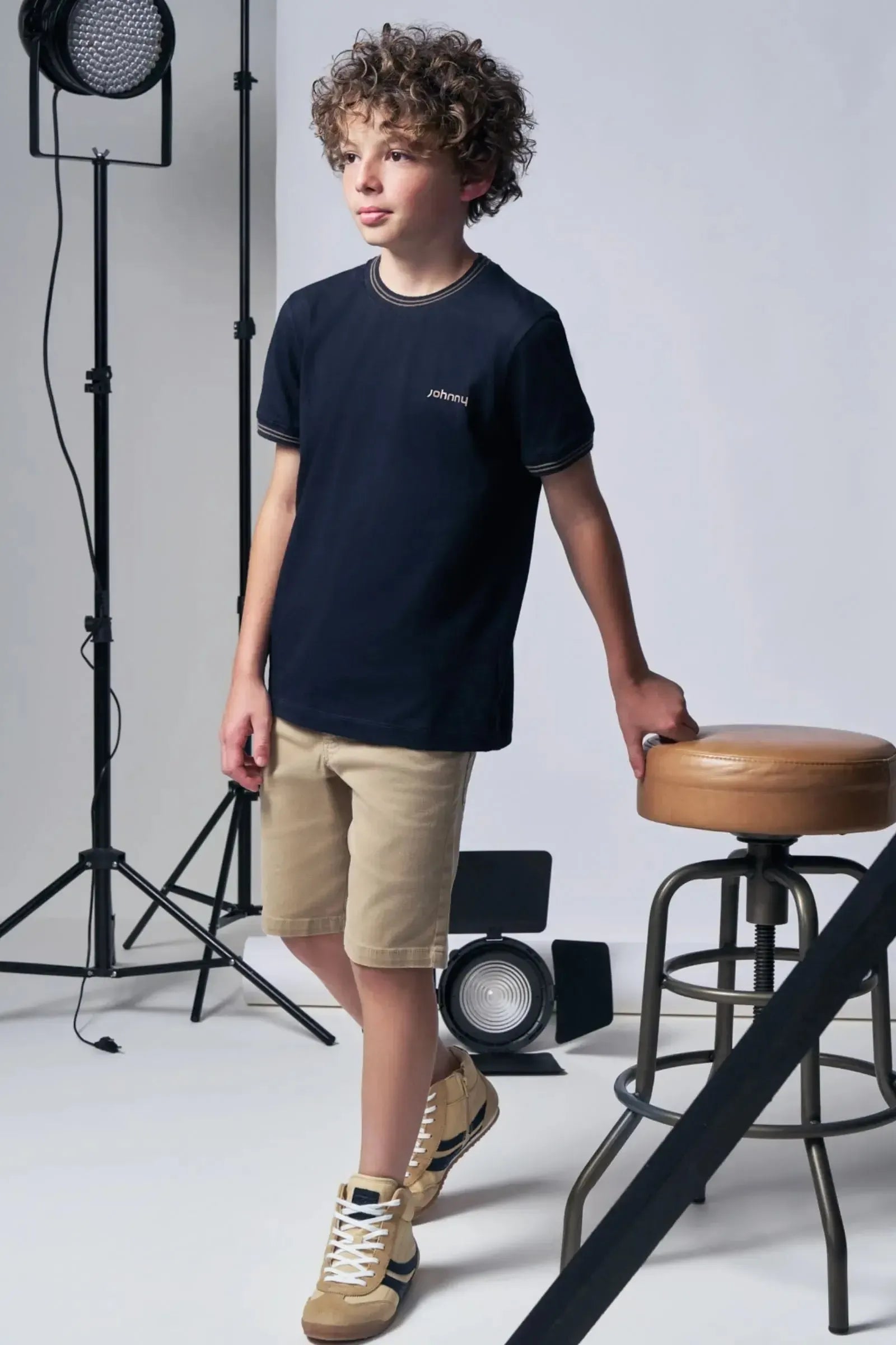 Camiseta em Meia Malha 96030 Johnny Fox Teen Menino