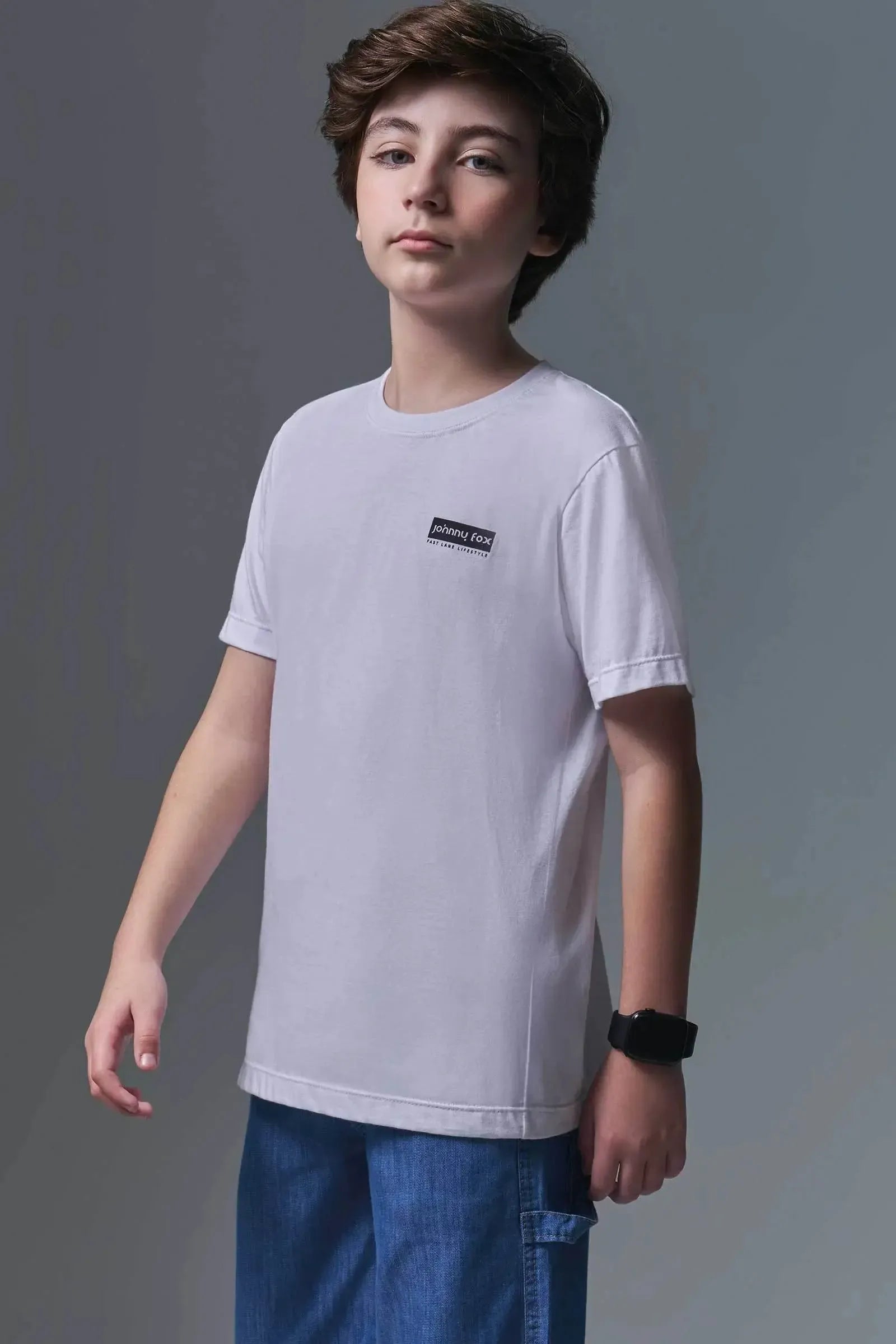 Camiseta em Meia Malha 96623 Johnny Fox Teen Menino