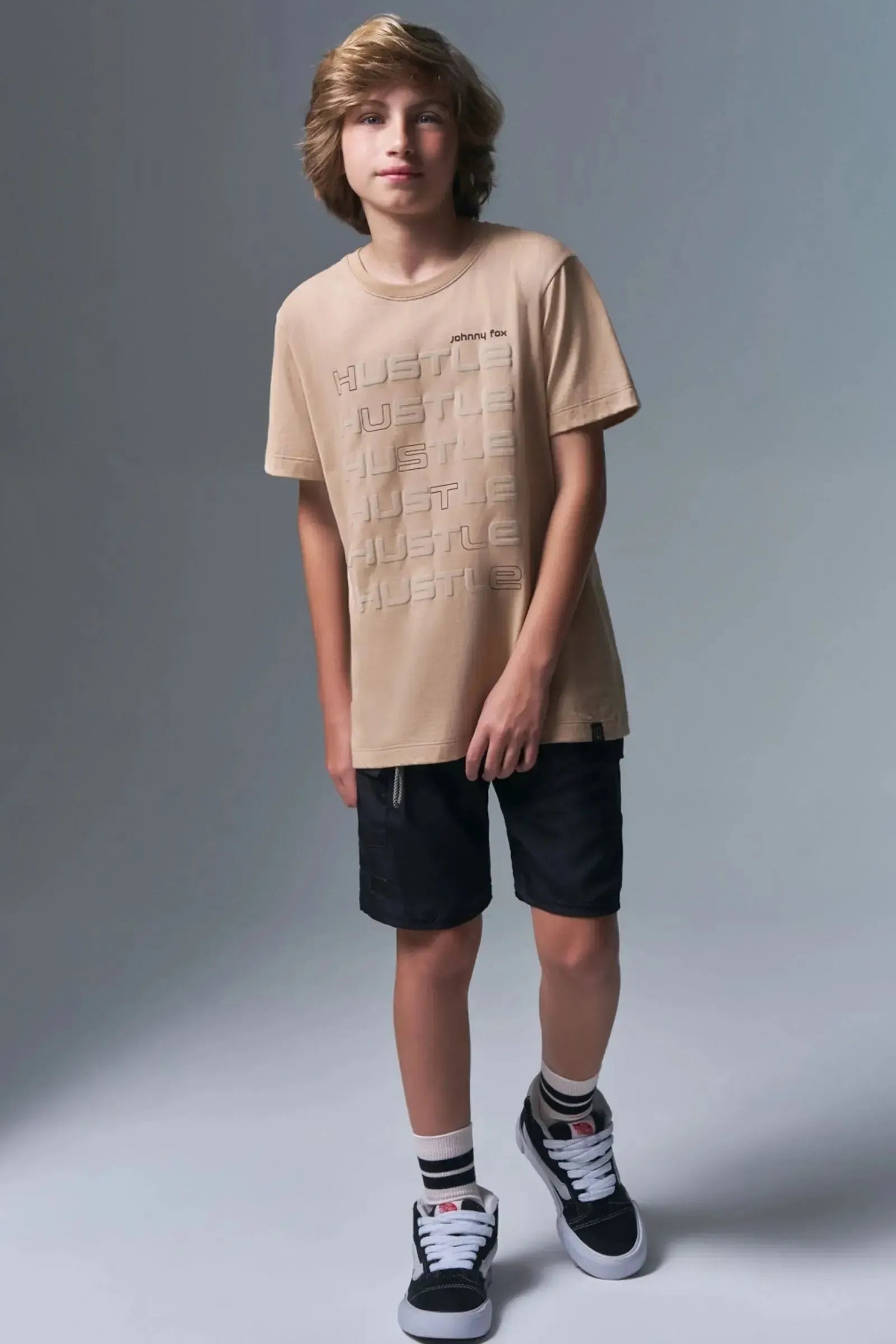 Camiseta em Meia Malha 96637 Johnny Fox Teen Menino