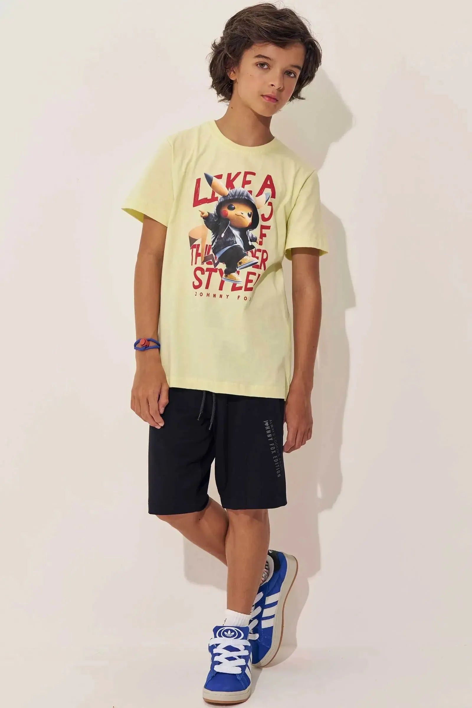 Camiseta em Meia Malha 97559 Johnny Fox Teen Menino