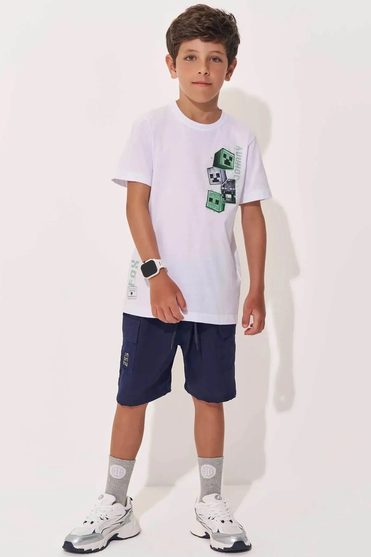 Camiseta em Meia Malha 97563 Johnny Fox Teen Menino