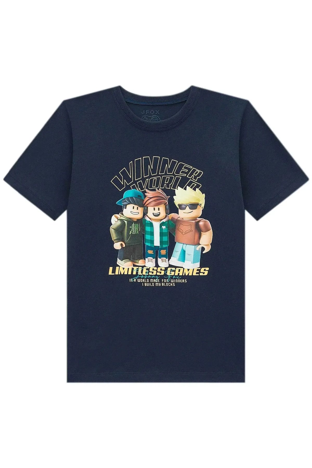 Camiseta em Meia Malha 97595 Johnny Fox Teen Menino