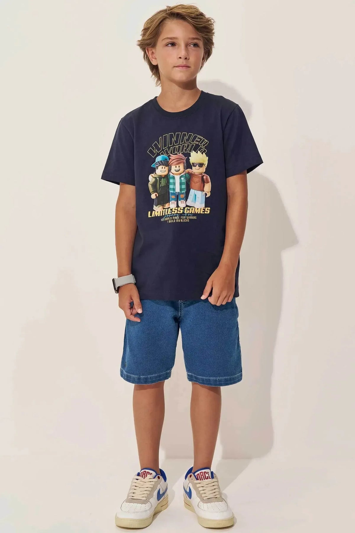 Camiseta em Meia Malha 97595 Johnny Fox Teen Menino