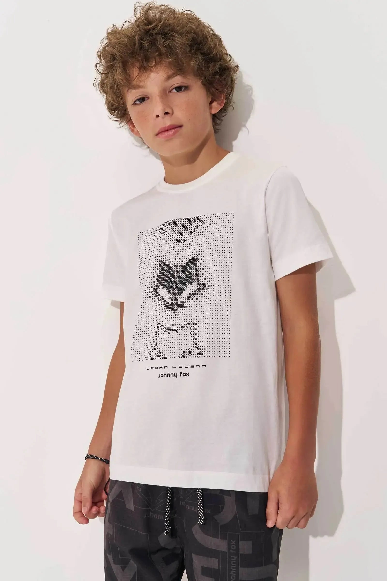 Camiseta em Meia Malha 97792 Johnny Fox Teen Menino