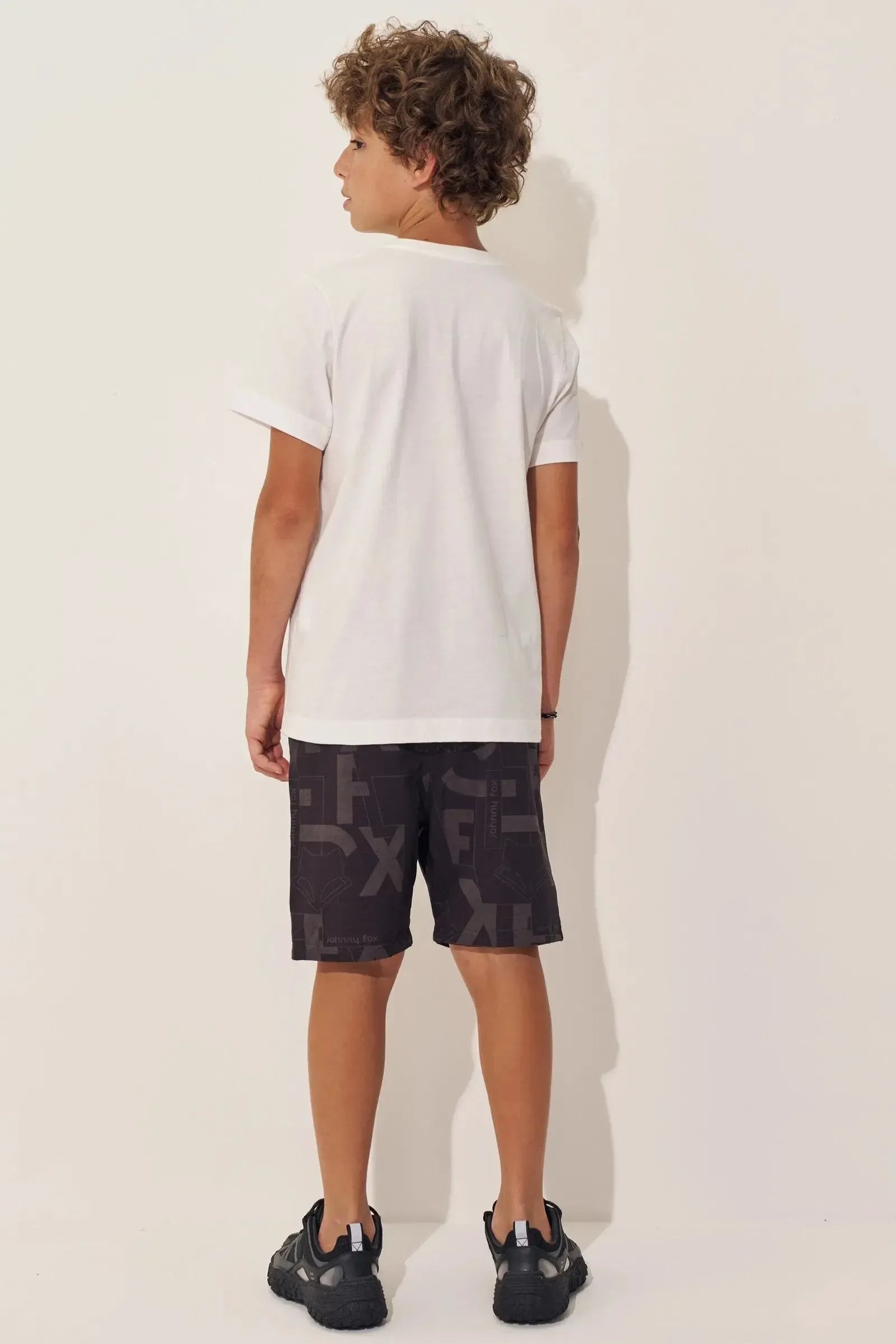 Camiseta em Meia Malha 97792 Johnny Fox Teen Menino