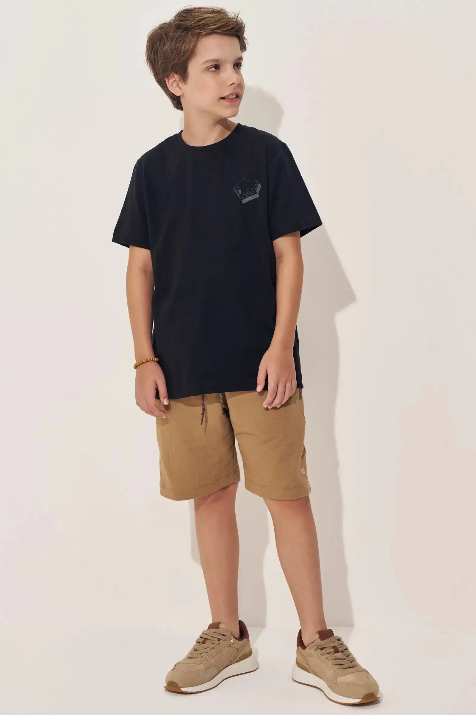 Camiseta em Meia Malha 97805 Johnny Fox Teen Menino