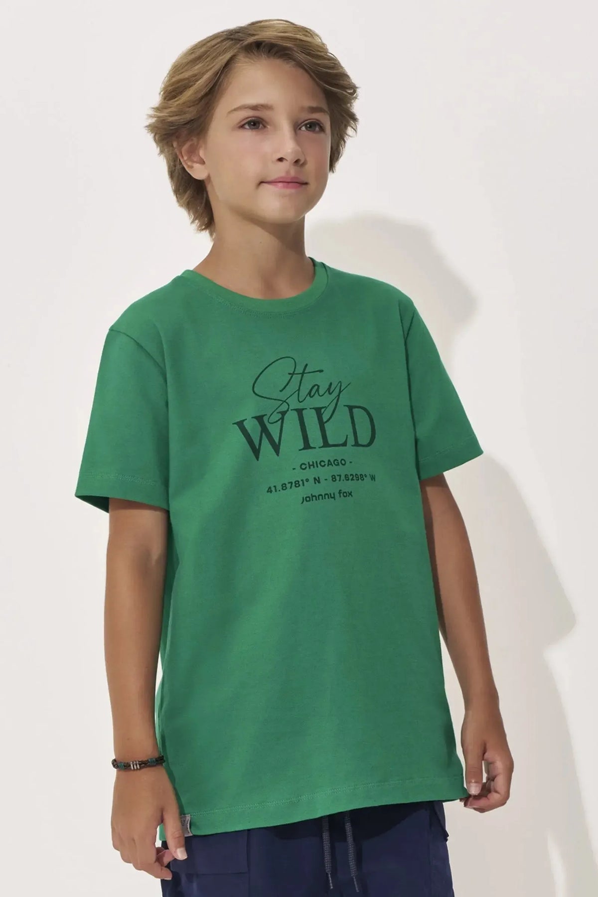 Camiseta em Meia Malha 97808 Johnny Fox Teen Menino