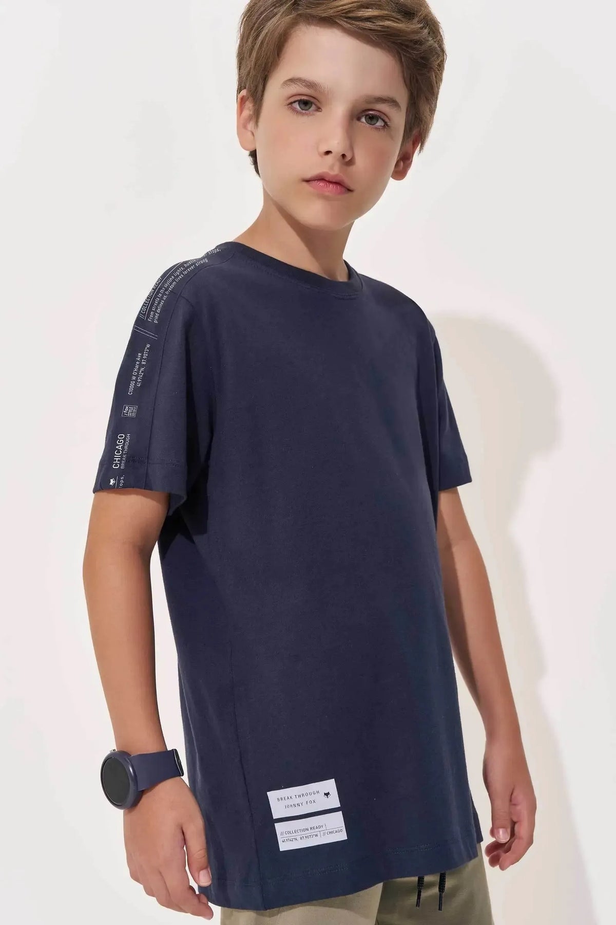 Camiseta em Meia Malha 97810 Johnny Fox Teen Menino
