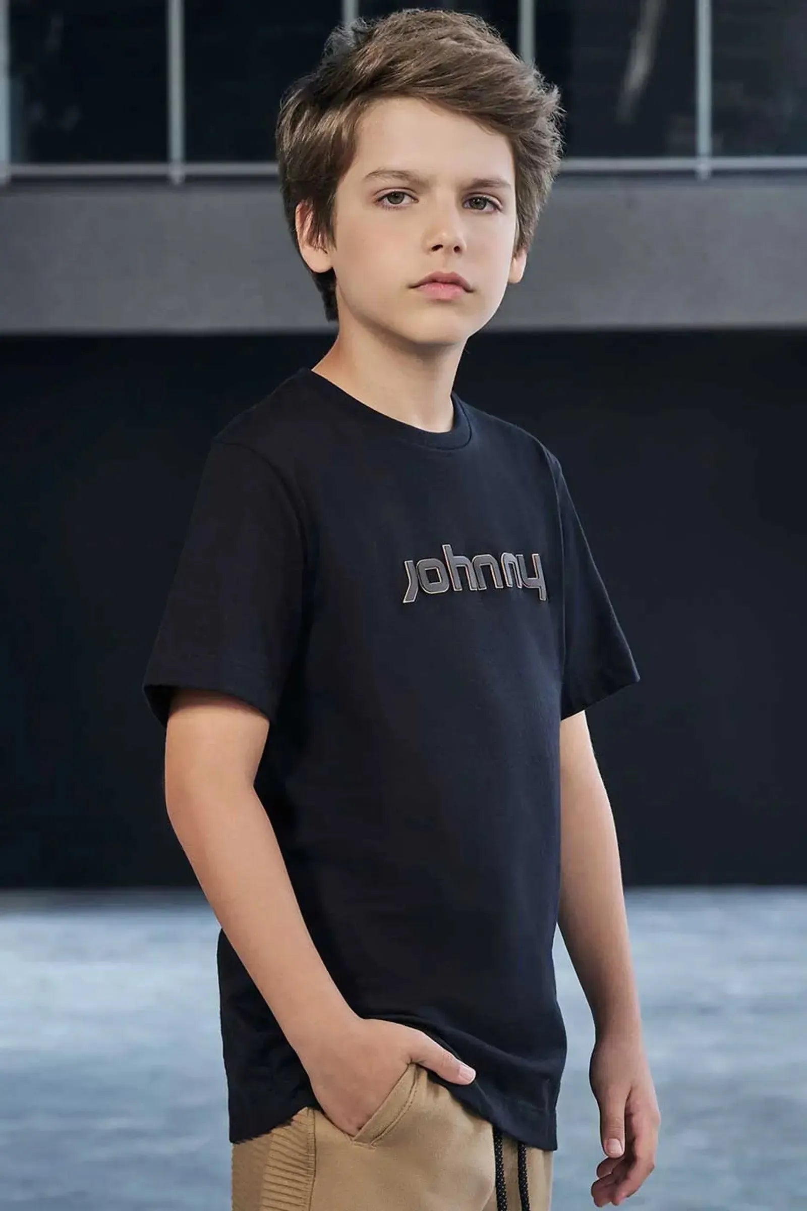 Camiseta em Meia Malha 97854 Johnny Fox Teen Menino