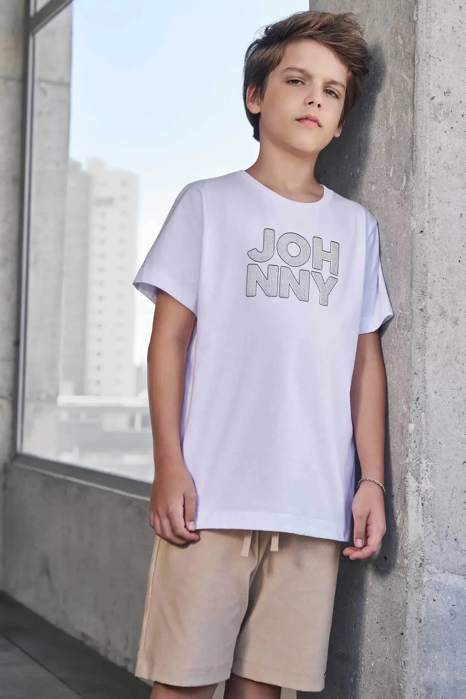 Camiseta em Meia Malha 97855 Johnny Fox Teen Menino