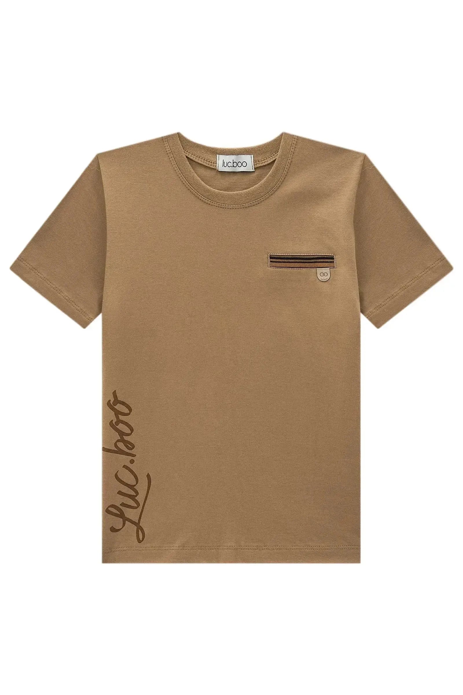Camiseta em Meia Malha 98414 LucBoo Infantil Menino