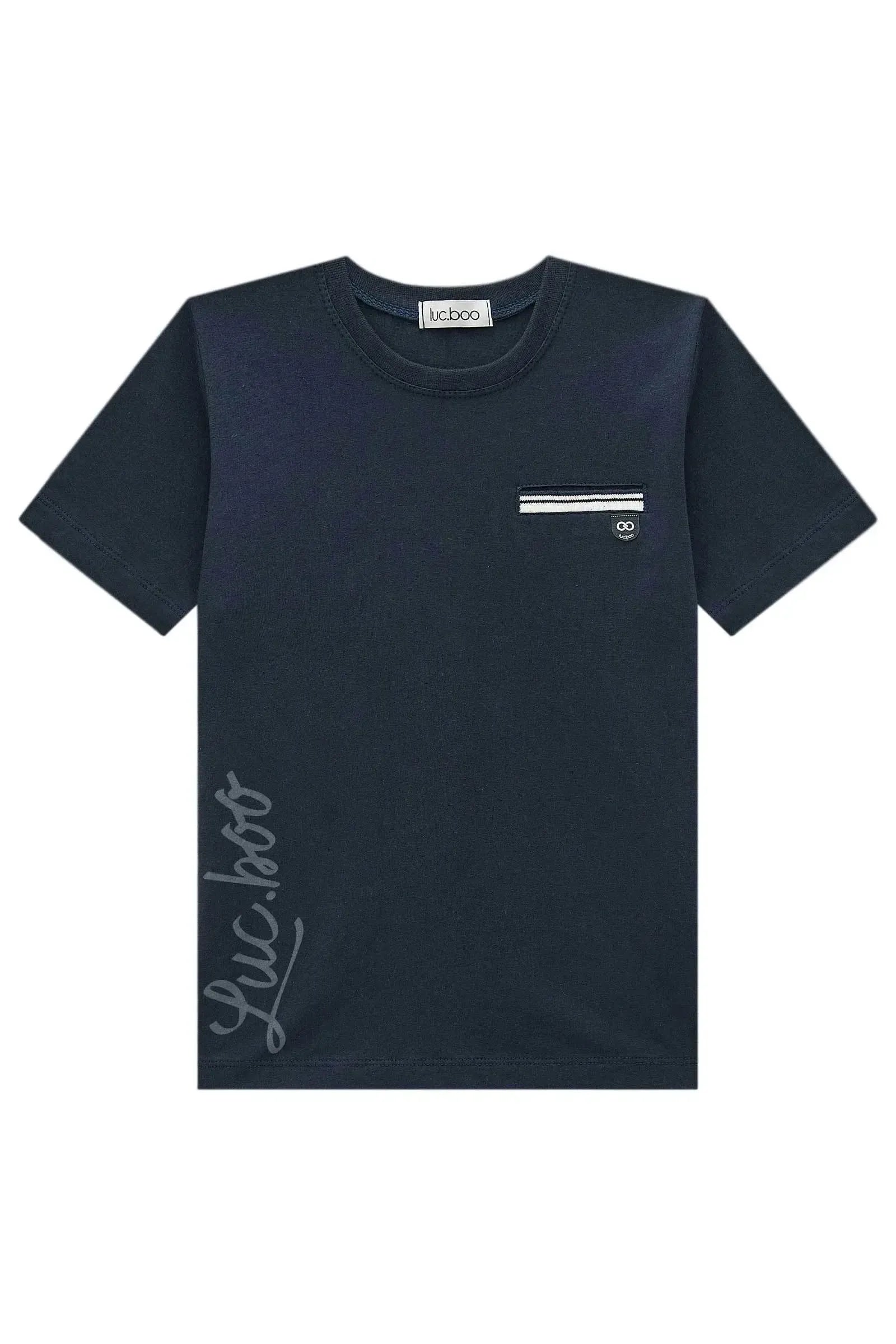 Camiseta em Meia Malha 98414 LucBoo Infantil Menino