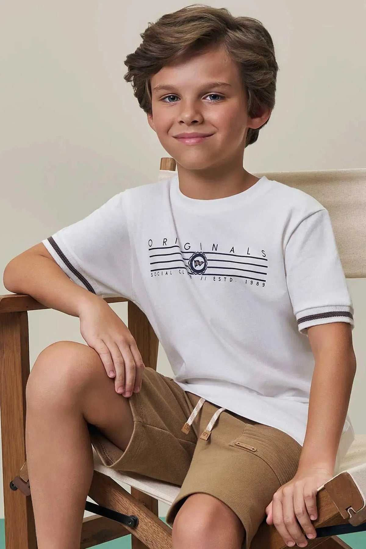 Camiseta em Meia Malha 98427 LucBoo Infantil Menino
