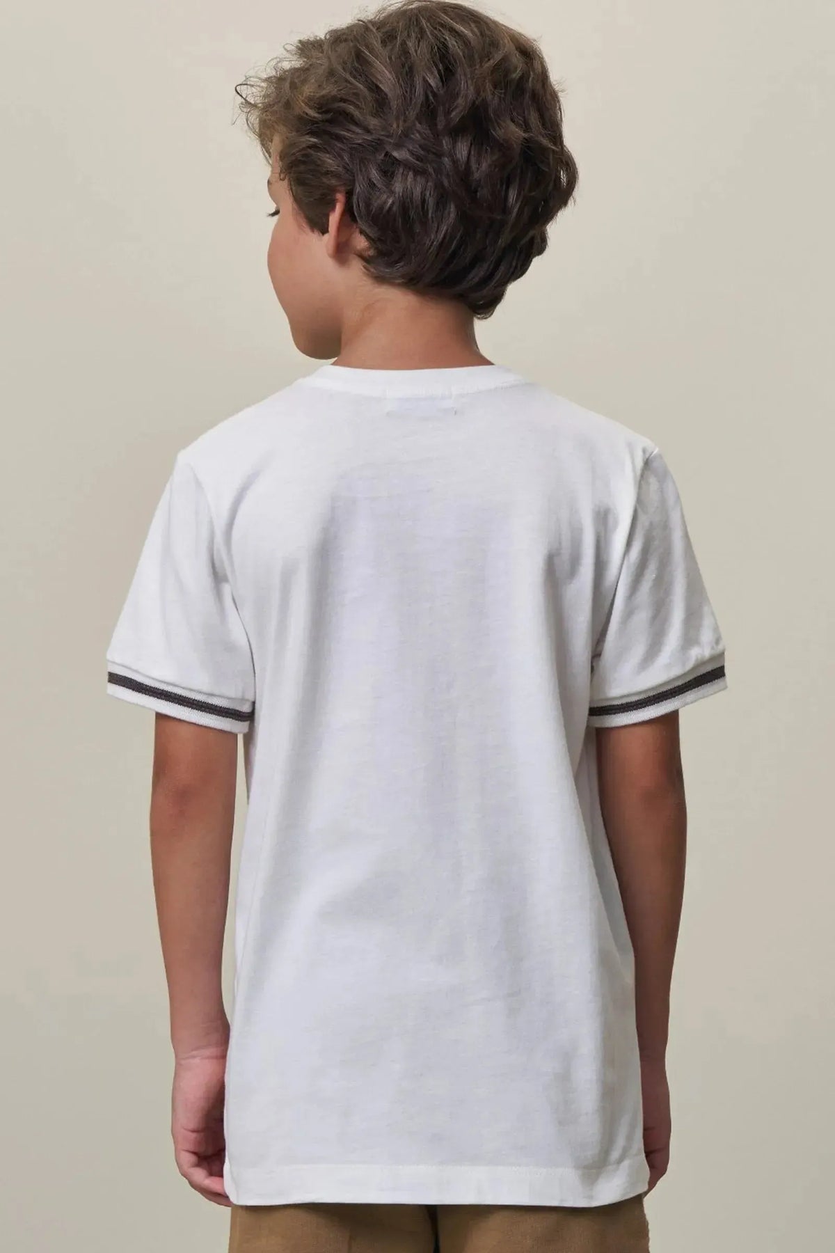 Camiseta em Meia Malha 98427 LucBoo Infantil Menino