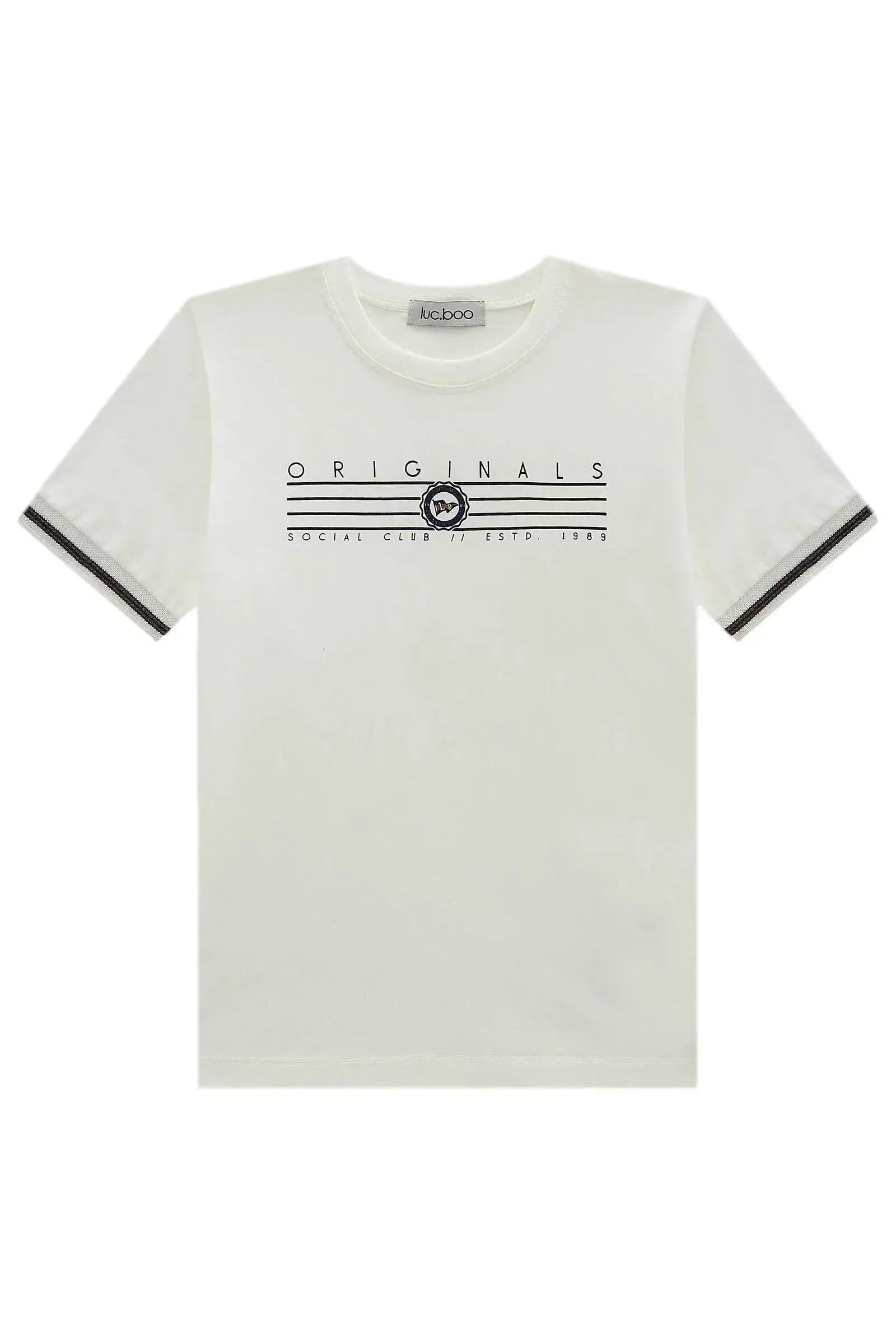 Camiseta em Meia Malha 98427 LucBoo Infantil Menino