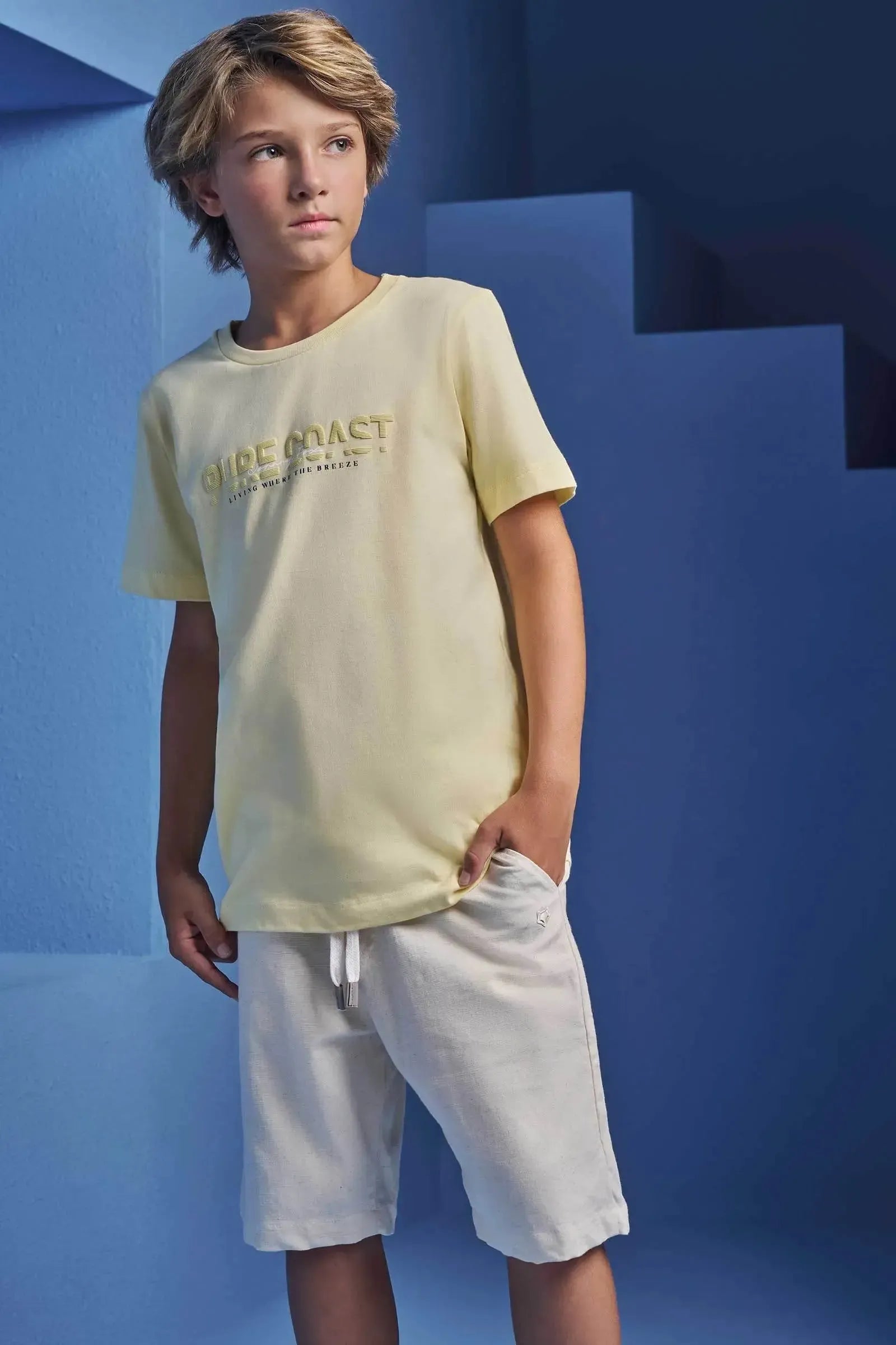 Camiseta em Meia Malha 98656 Johnny Fox Teen Menino