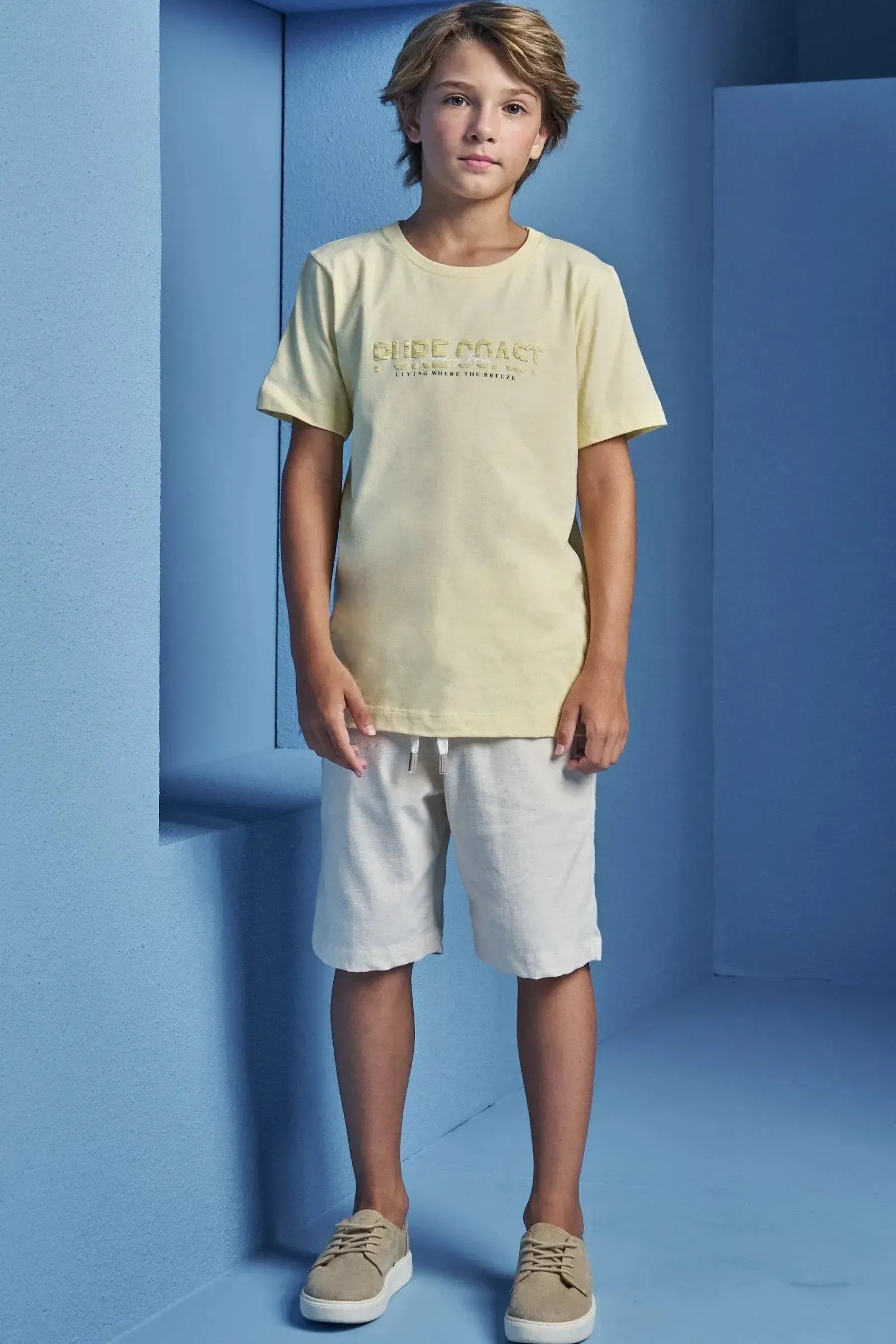 Camiseta em Meia Malha 98656 Johnny Fox Teen Menino