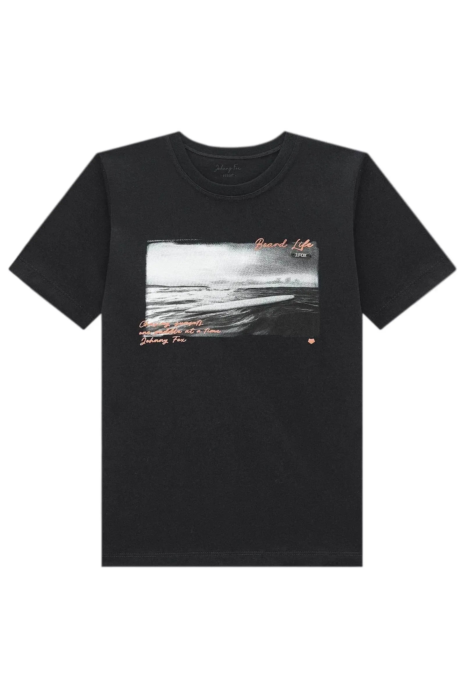 Camiseta em Meia Malha 98659 Johnny Fox Teen Menino