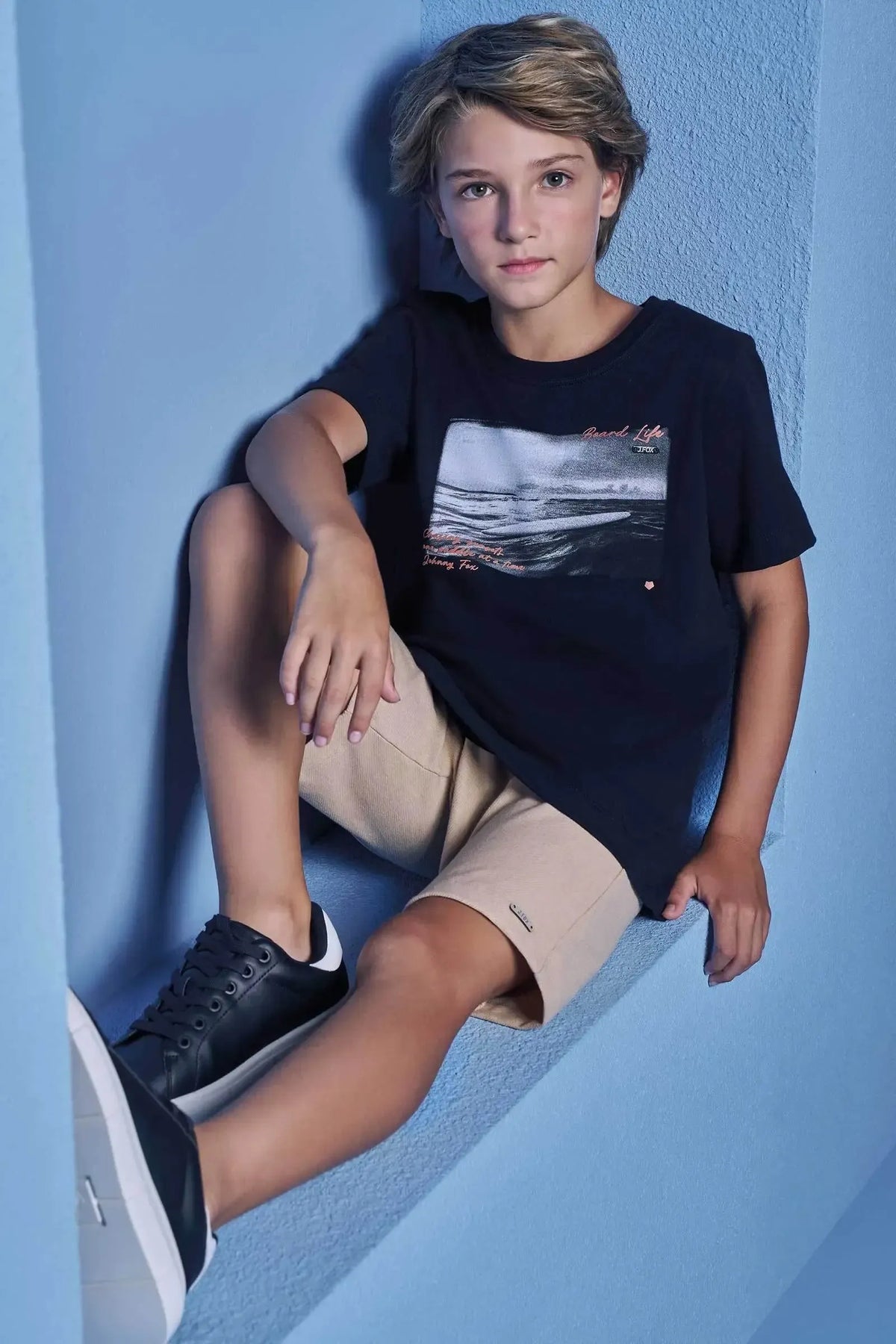 Camiseta em Meia Malha 98659 Johnny Fox Teen Menino