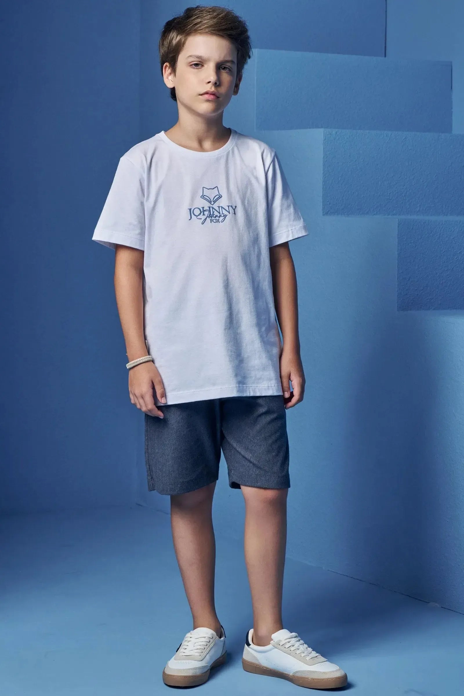 Camiseta em Meia Malha 98665 Johnny Fox Teen Menino