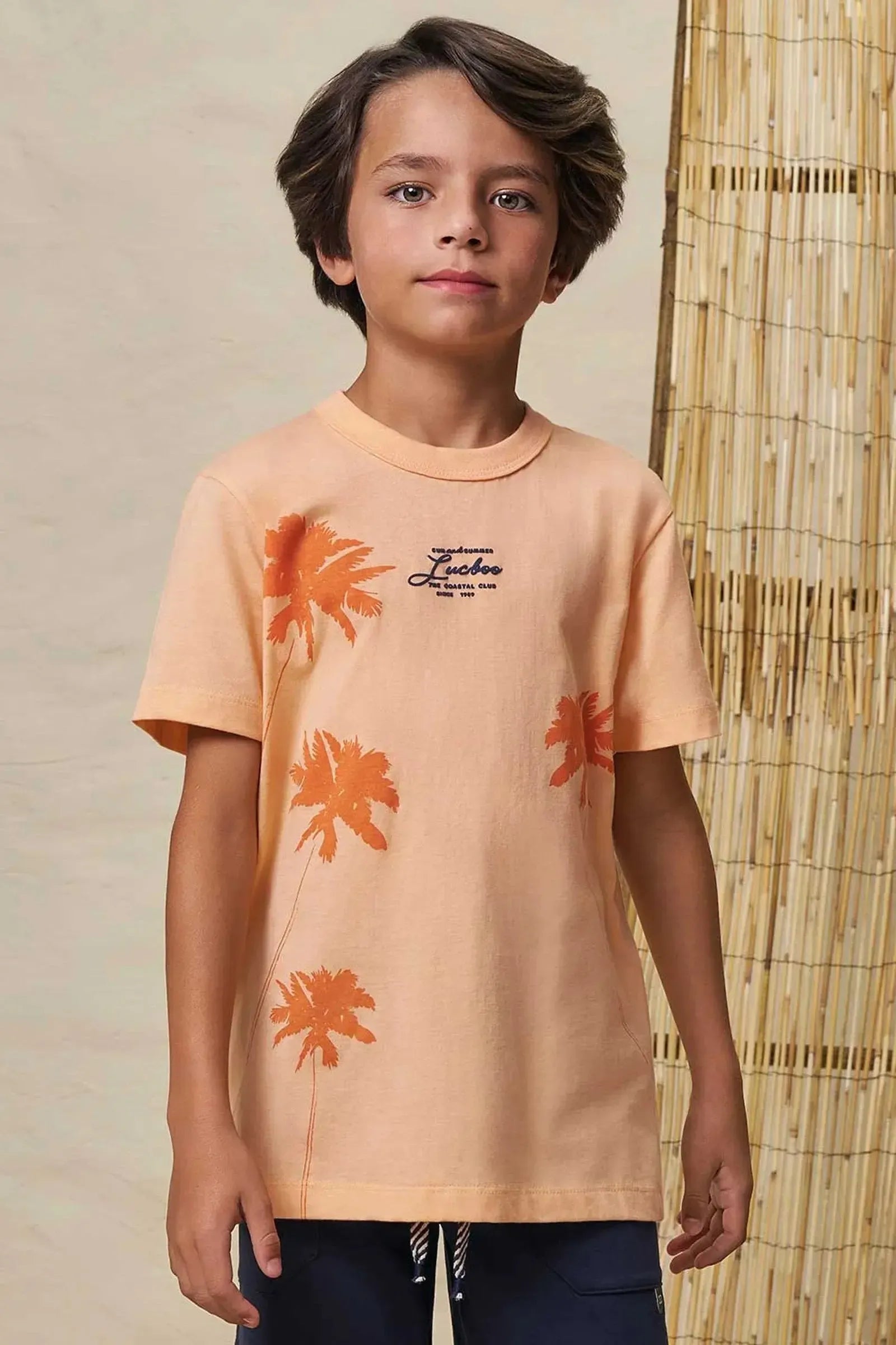 Camiseta em Meia Malha 98752 LucBoo Infantil Menino