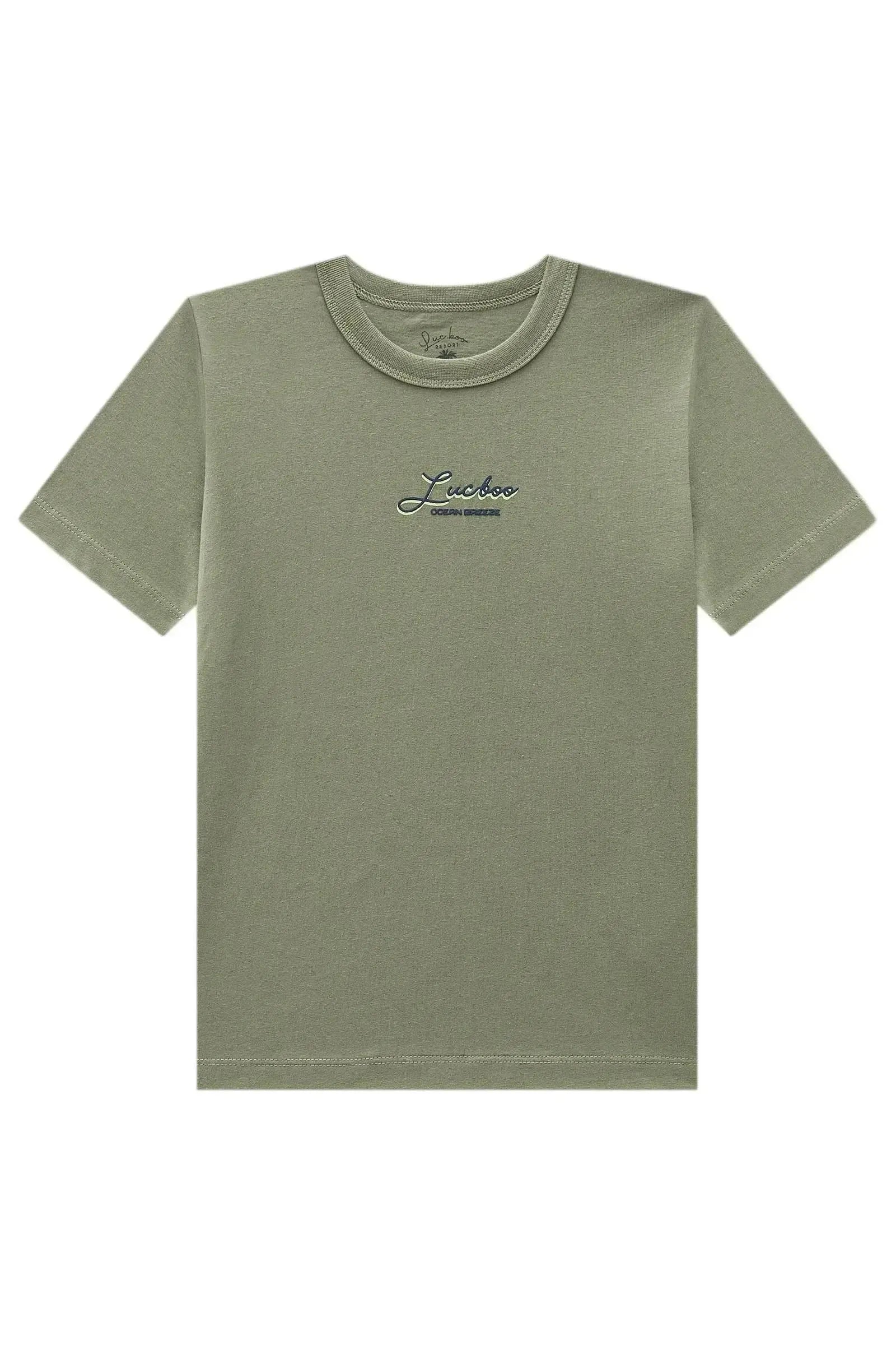 Camiseta em Meia Malha 98754 LucBoo Infantil Menino
